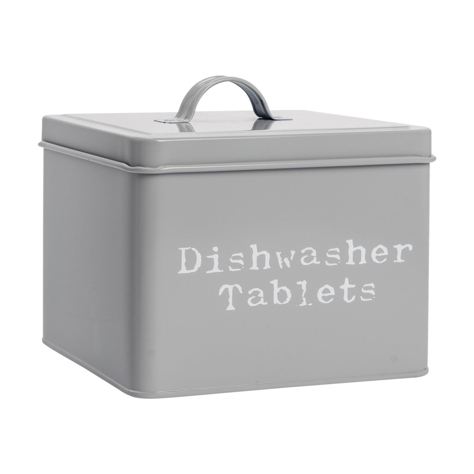 Geschirrspüler Tabletten Aufbewahrung Behälter Box Vintage Blech Metall Haus Küche Caddy - Bild 8 von 11
