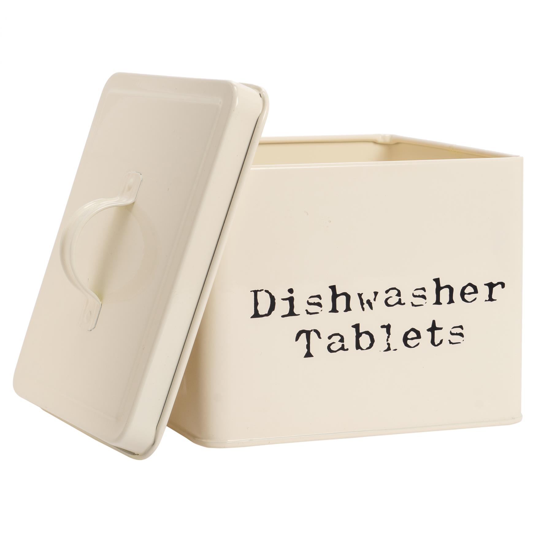 Geschirrspüler Tabletten Aufbewahrung Behälter Box Vintage Blech Metall Haus Küche Caddy - Bild 5 von 11