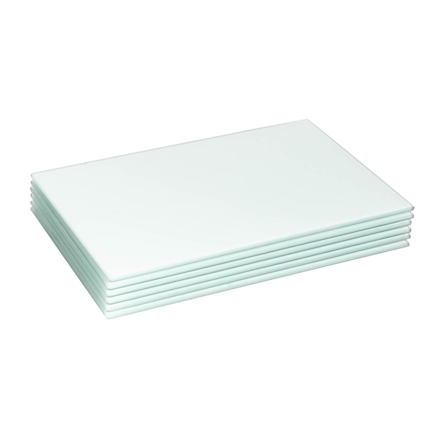 6x Glass Placemats Kitchen Dining Dinner Table Place Mats Set 30cm x 20cm - Picture 25 of 29