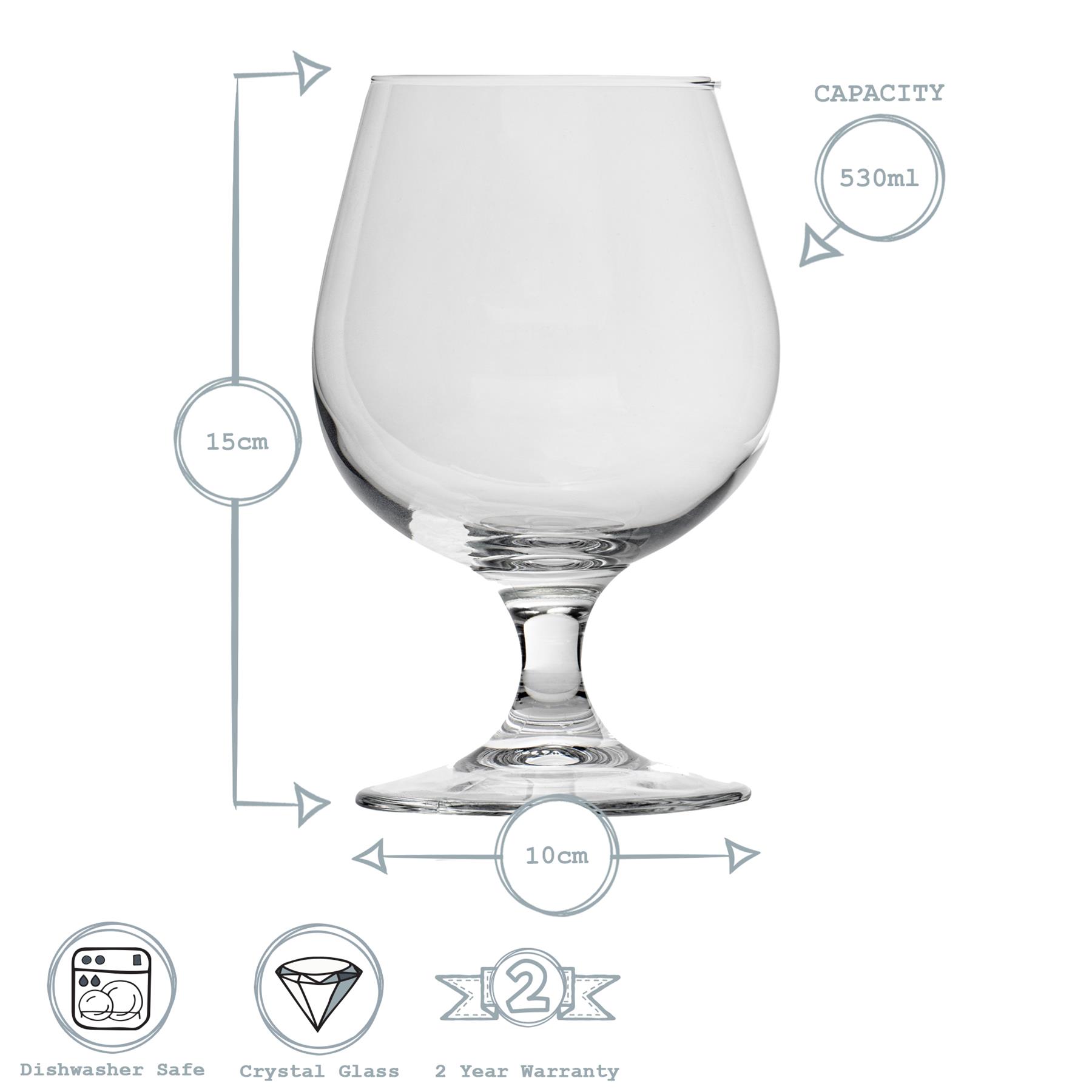 Craft Beer Ale Snifter Glasses, 530ml (18oz) Bormioli Rocco Set of