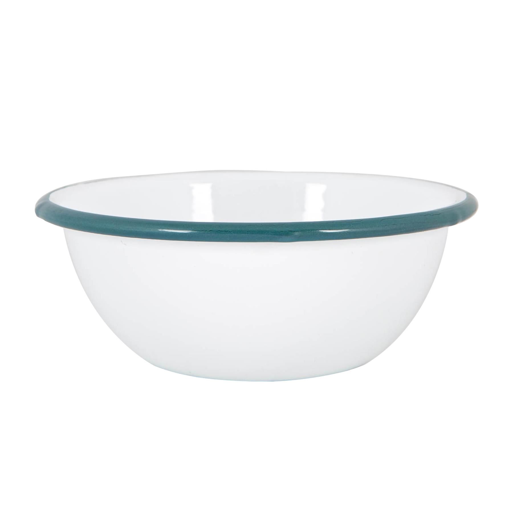 Cuencos de metal esmaltados blancos para el hogar al aire libre camping comedor platos de comida 16 cm - Imagen 11 de 35