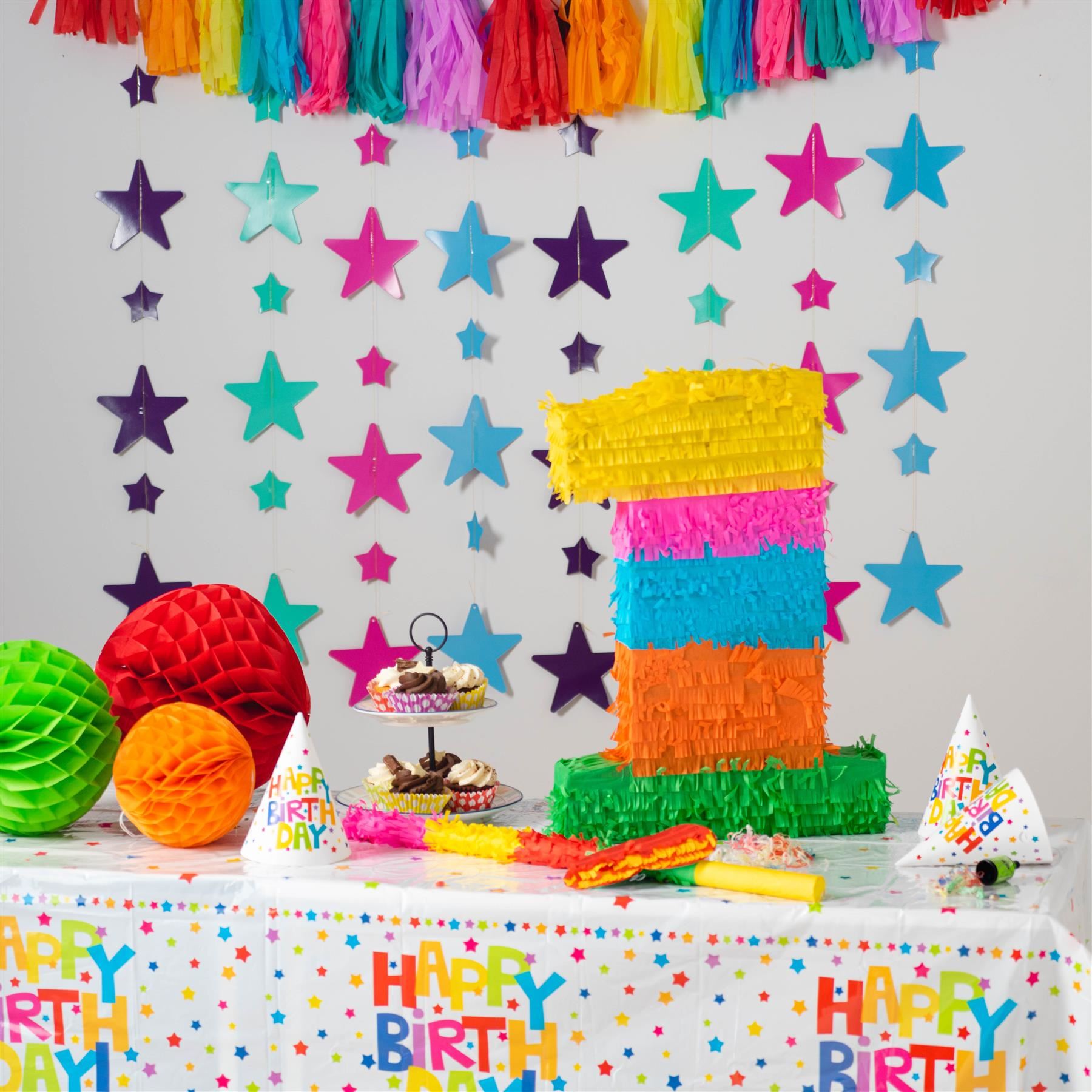 Party Pinatas Set with Stick & Blindfold Pink Stick Birthday Party Game - Picture 11 of 148