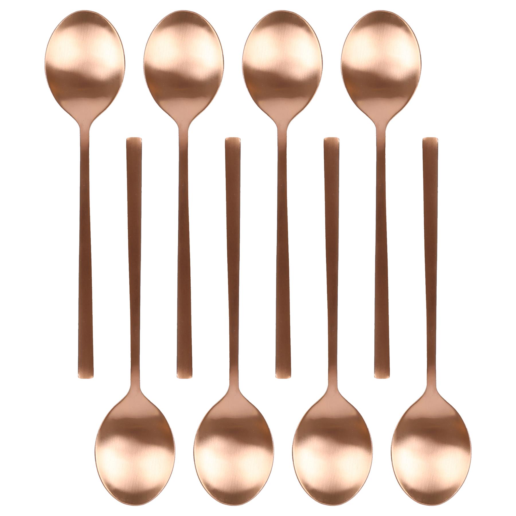 Edelstahl Dessertlöffel 20 cm Esszimmer Küche Abendessen Suppe Besteck Set - Bild 20 von 38