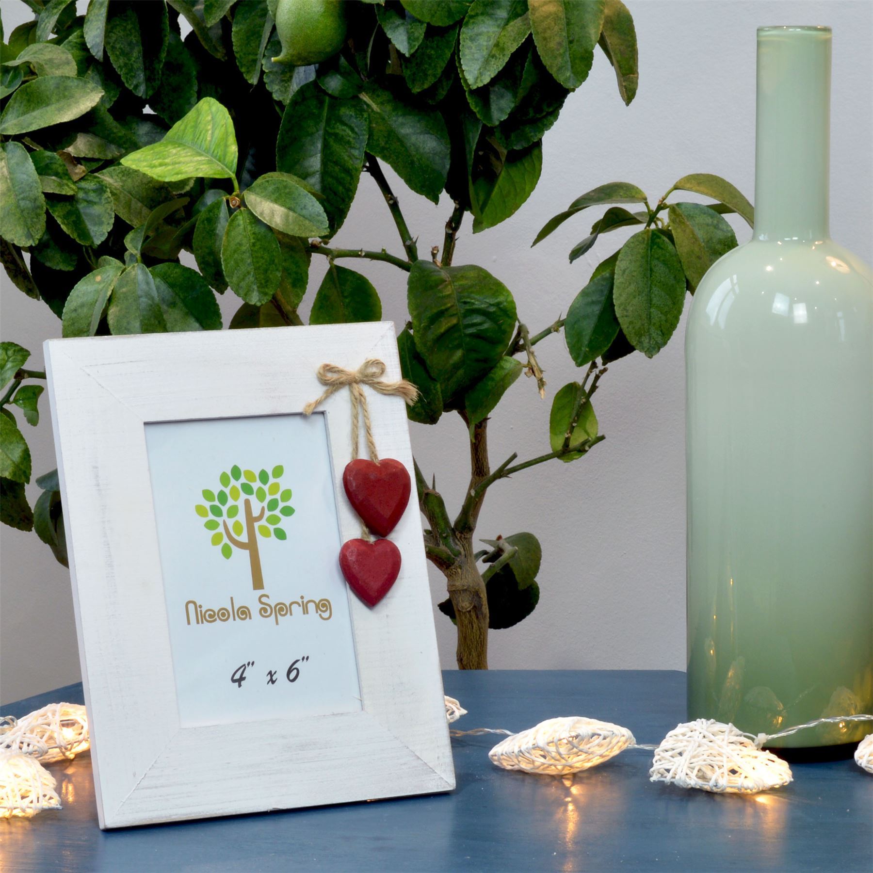 white wooden shabby chic driftwood photo red hearts