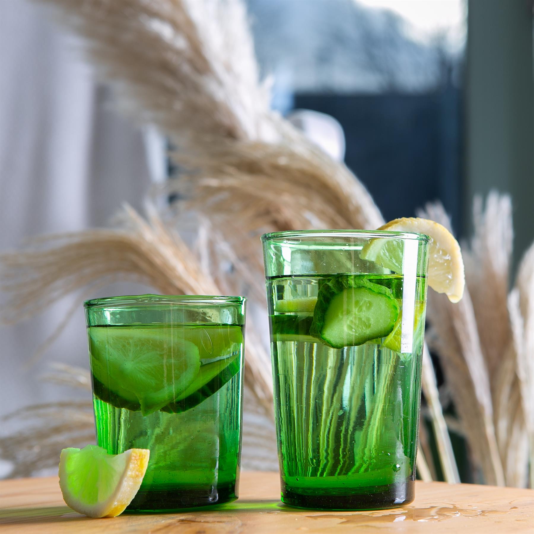 6x Meknes Recycled Glass Tumblers Highball Whisky Water Drinking Glasses - Picture 13 of 13