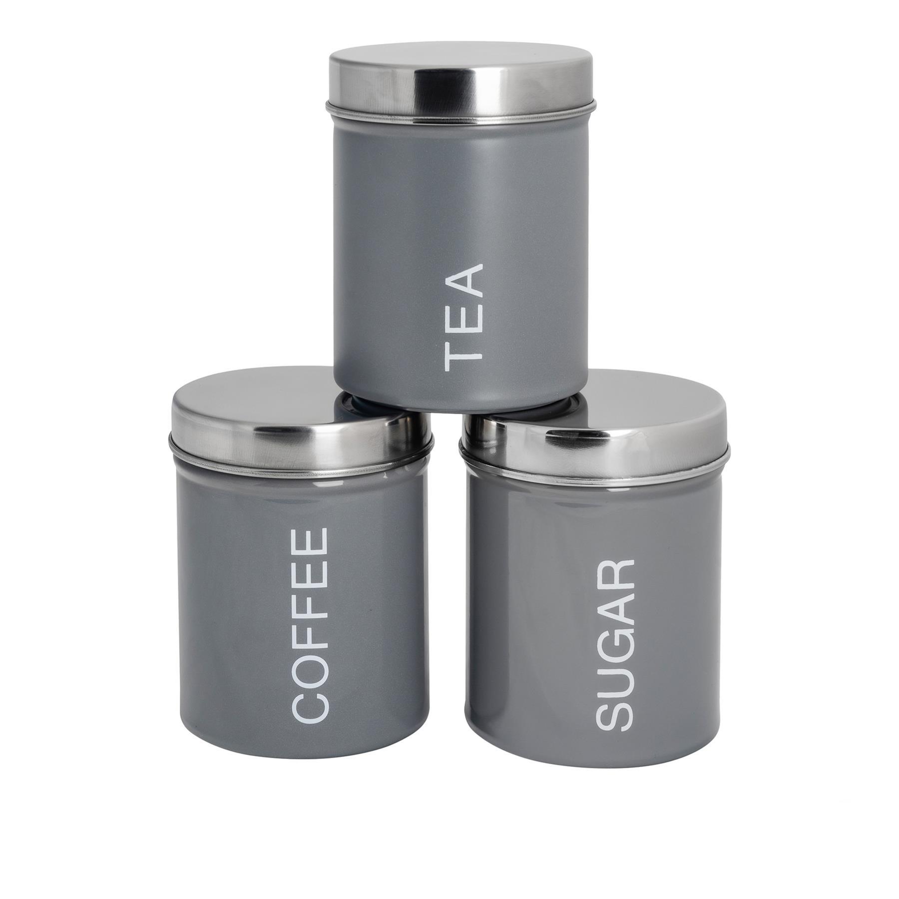 Juego de frascos redondos de metal para cocina té café azúcar cocina almacenamiento carrito frascos - Imagen 8 de 20