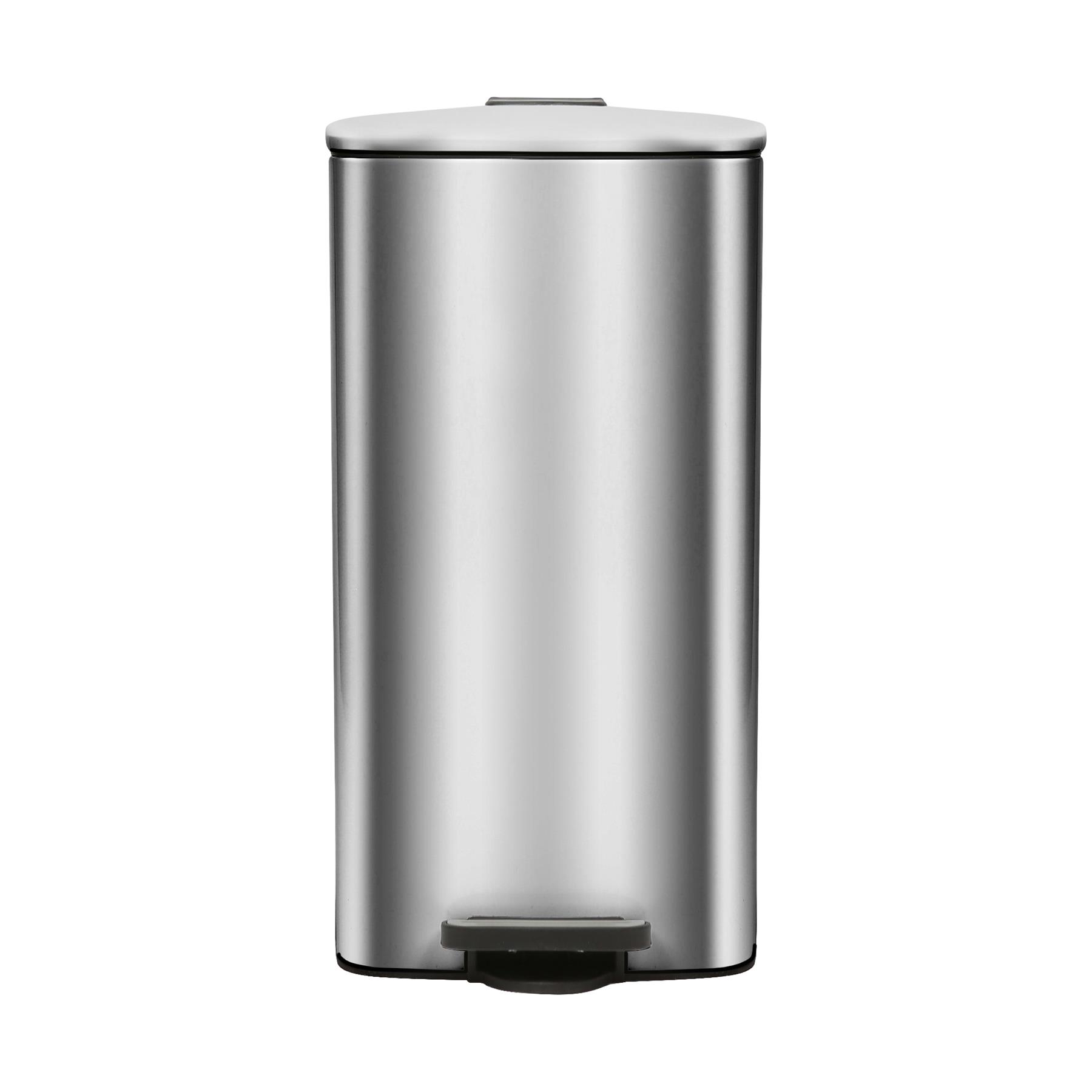 1x 30L Square Stainless Steel Kitchen Pedal Bin Modern Rubbish Waste Dustbin - Picture 25 of 33
