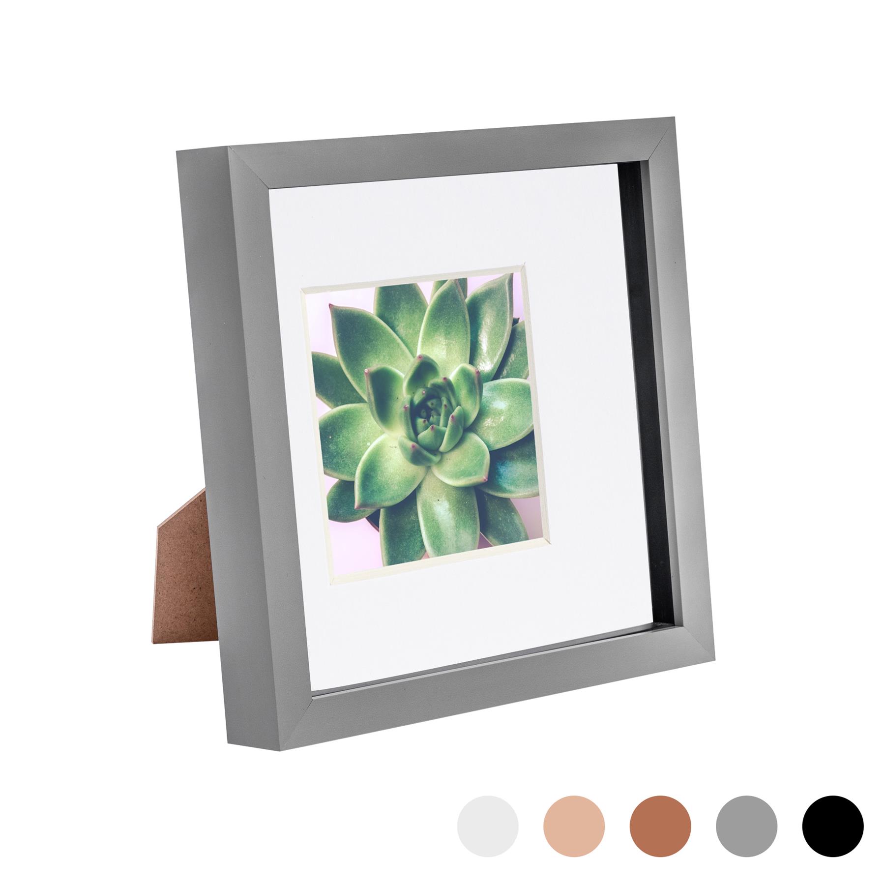 8 x 8 3D Box Frame Photo Picture Deep Display Shadow with Mount eBay