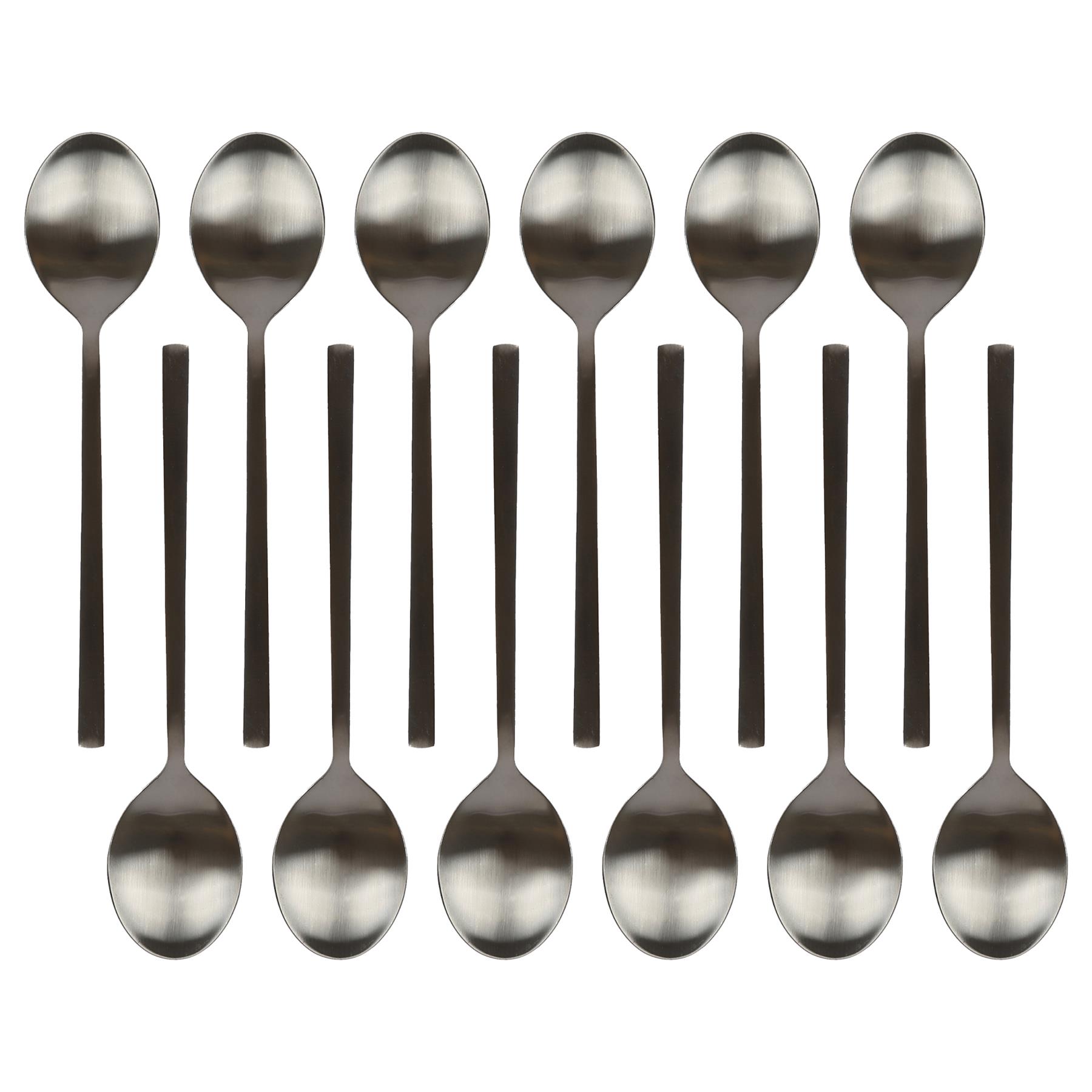 Edelstahl Dessertlöffel 20 cm Esszimmer Küche Abendessen Suppe Besteck Set - Bild 10 von 38