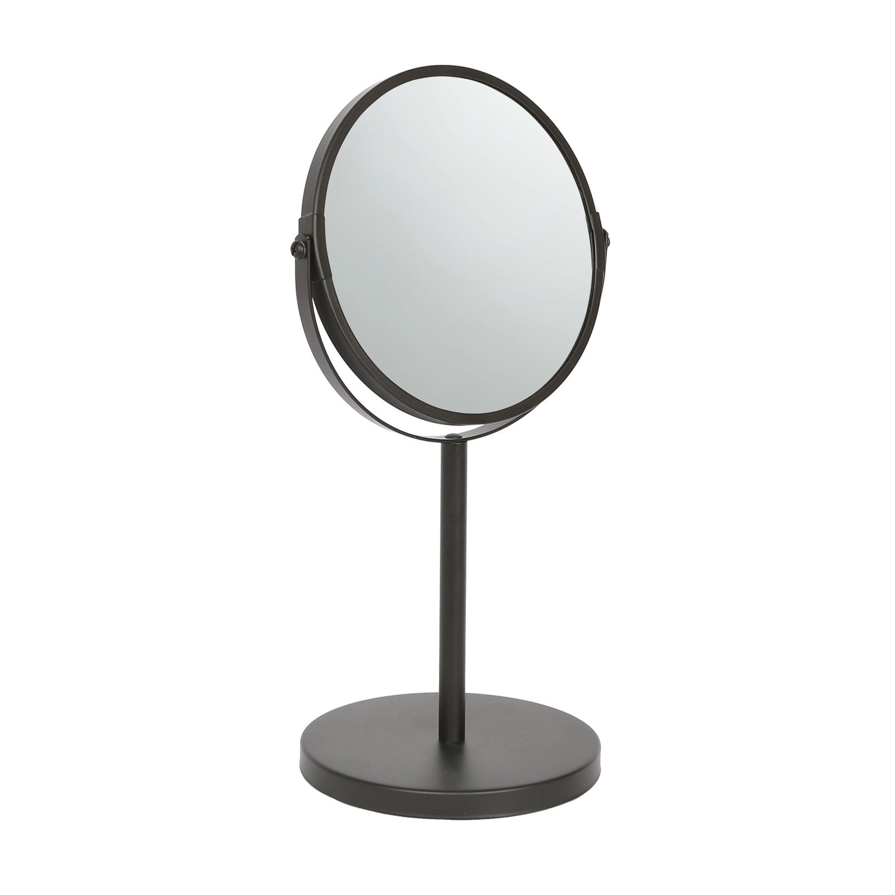 1x Pedestal Mirror 18.5cm x 34.5cm Bathroom Table Makeup Vanity Shaving - Picture 2 of 22