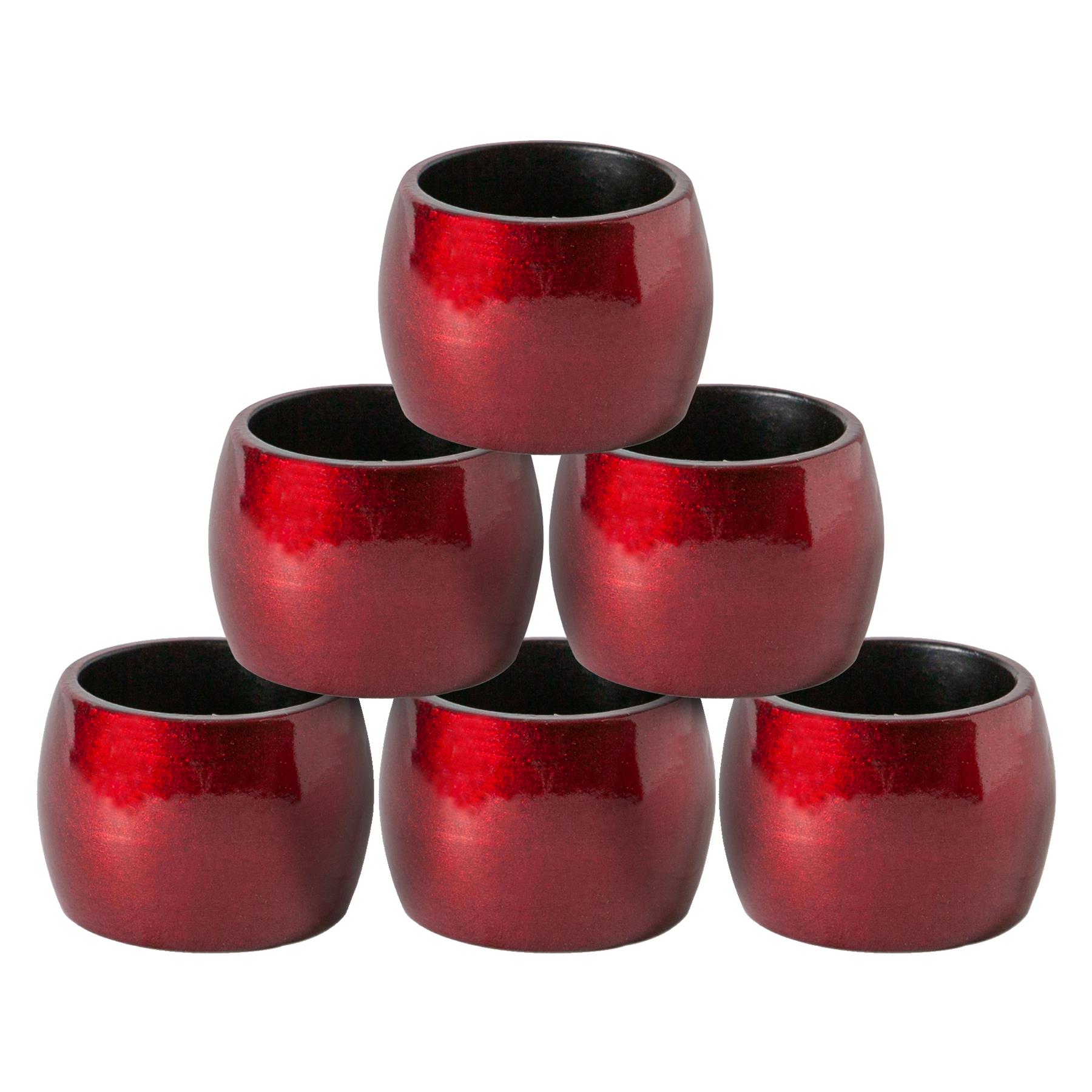 Argon Tableware Metallic Napkin Rings - 4.5cm - Pack of 6 - Picture 17 of 19