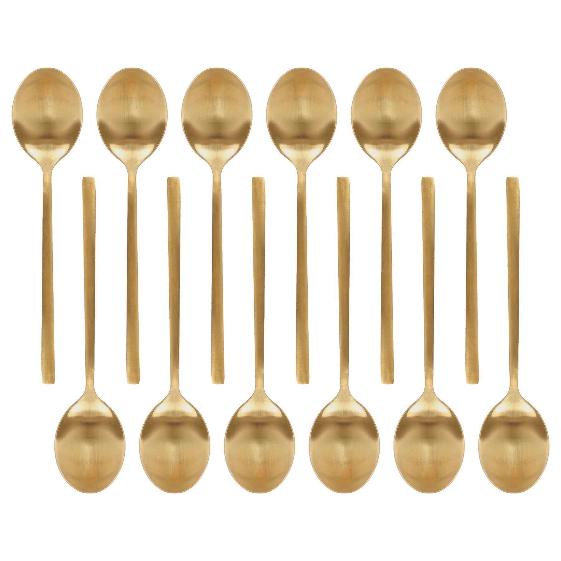 Edelstahl Dessertlöffel 20 cm Esszimmer Küche Abendessen Suppe Besteck Set - Bild 29 von 38