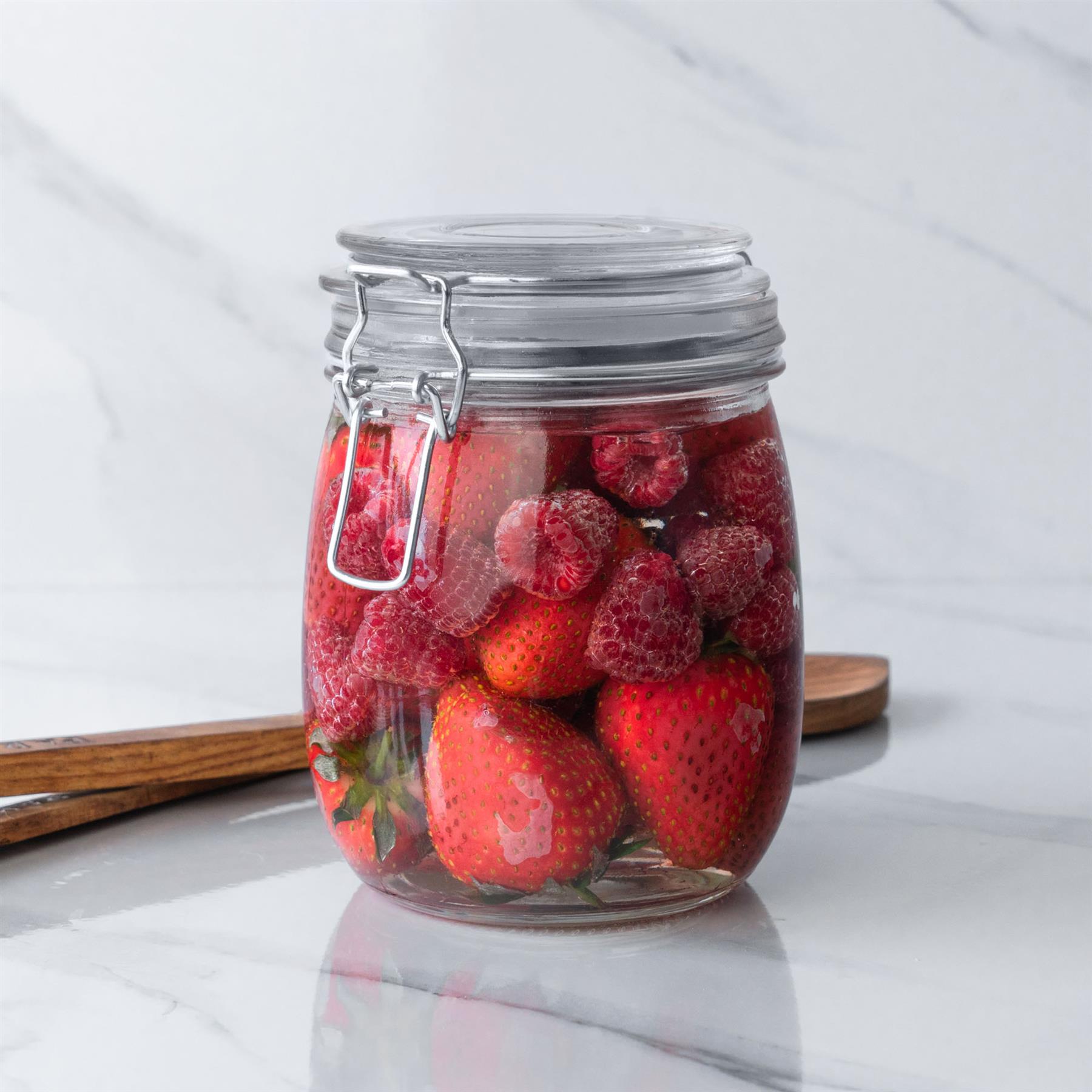 Glass Storage Jars Airtight Clip Top Lid Food Preserve Preserving Jar