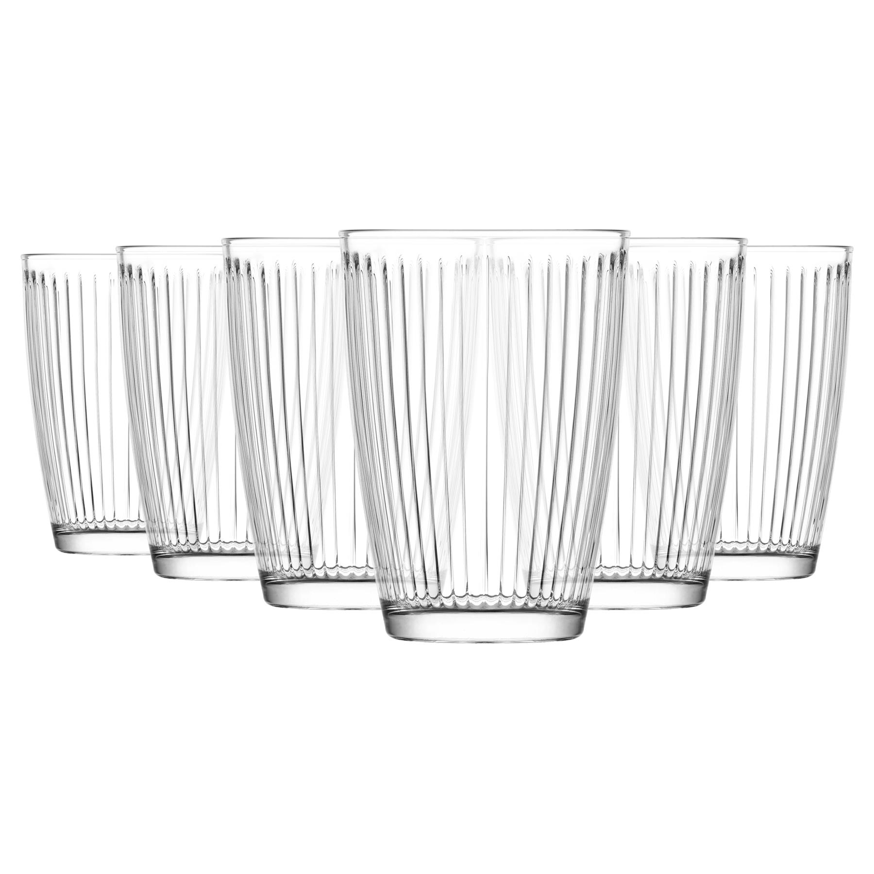 Bicchieri LAV 415ml Hestia Highball Vetro Trasparente Succo Acqua Bicchieri - Foto 8 di 9