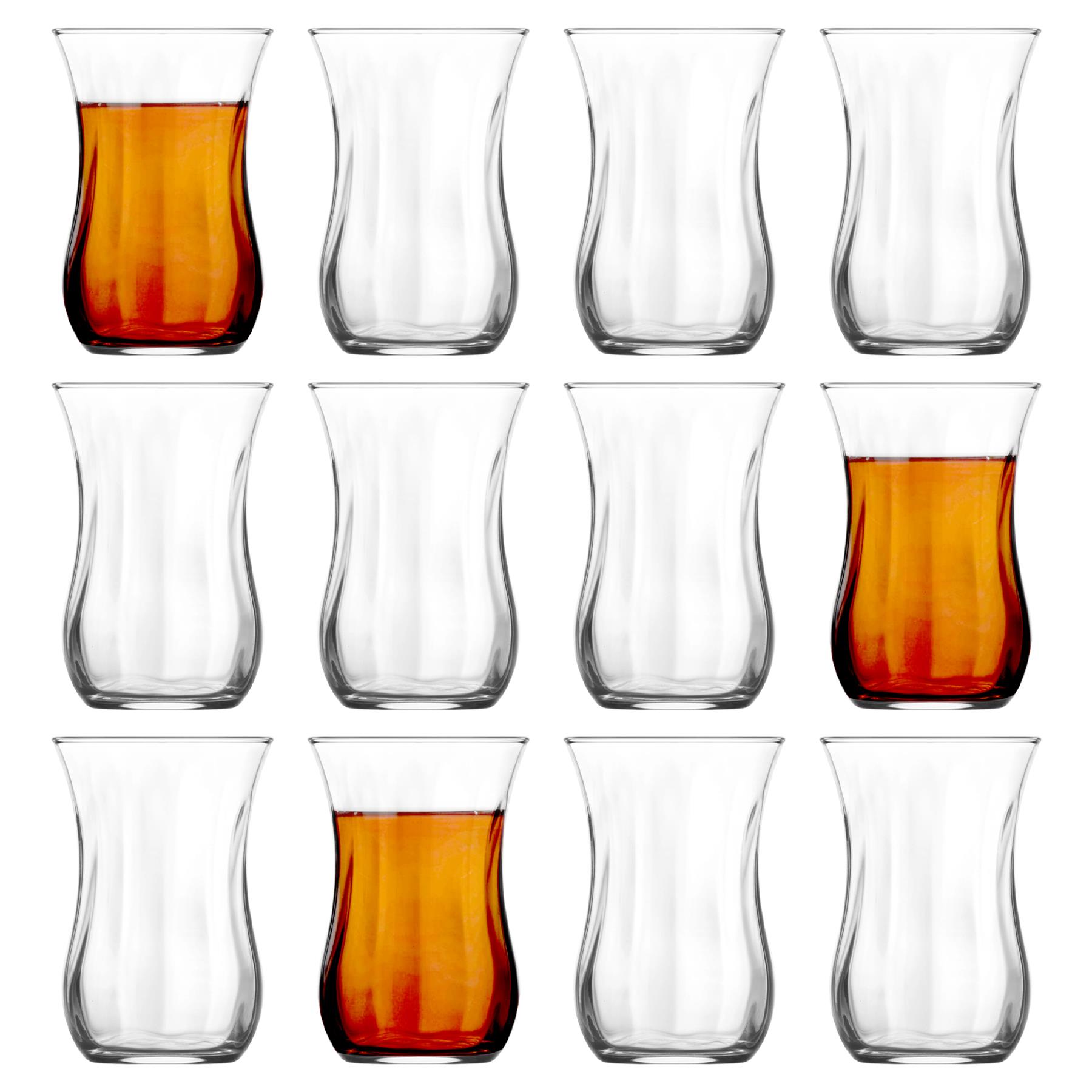 LAV Klasik Glass Turkish Tea Cups Coffee Latte Cappuccino Mugs Glasses 115ml - Picture 8 of 8