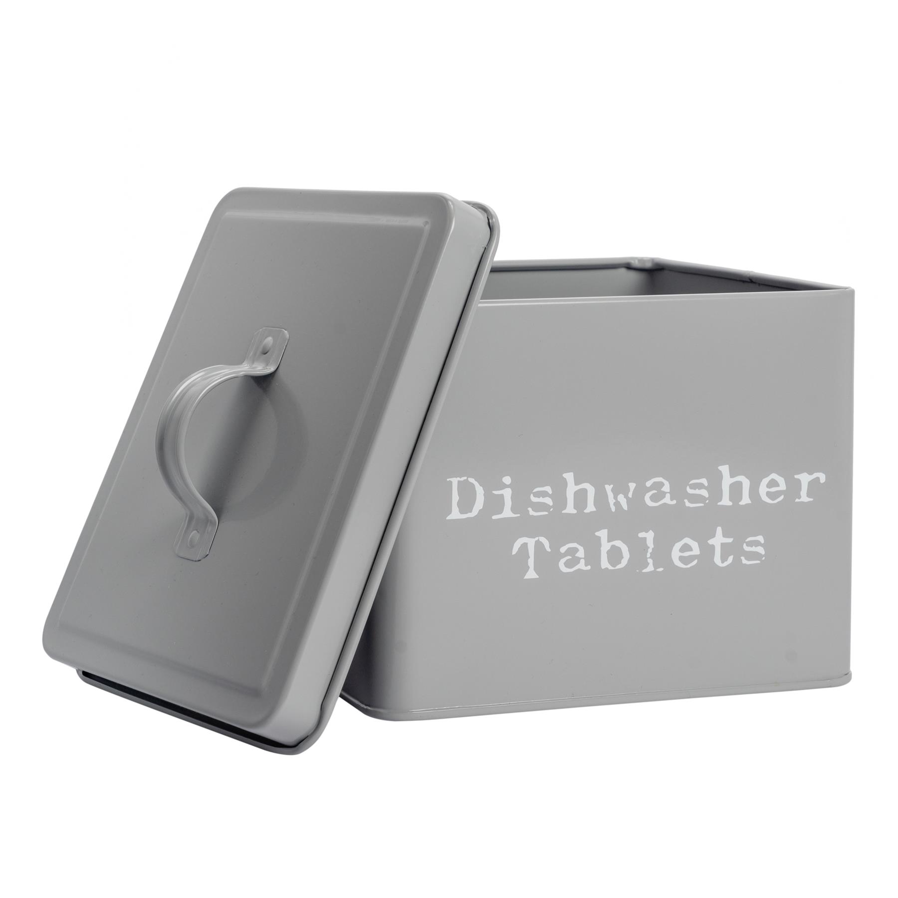 Geschirrspüler Tabletten Aufbewahrung Behälter Box Vintage Blech Metall Haus Küche Caddy - Bild 9 von 11