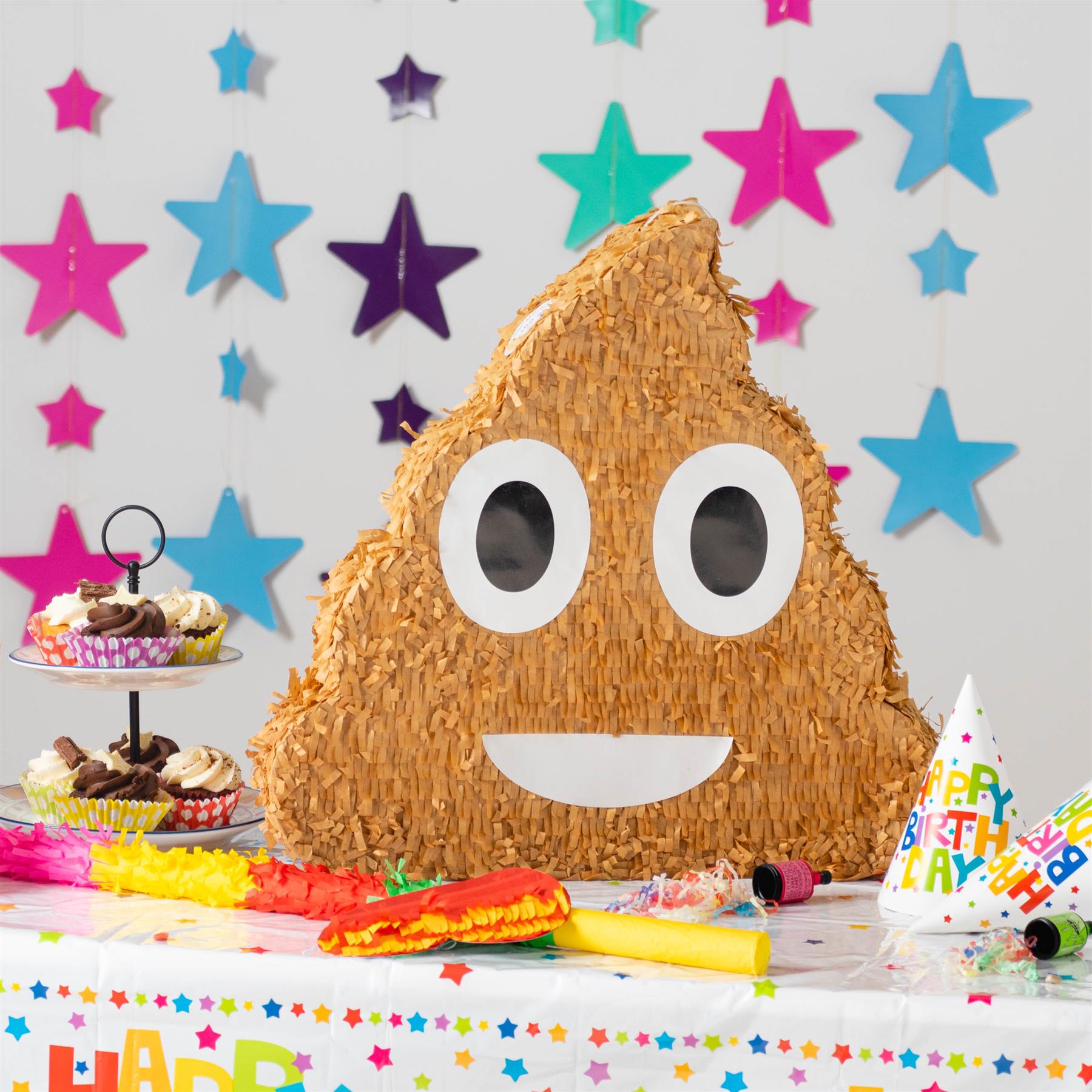 Poop Emoji Pinata Toy Party Game Supplies Birthday Anniversary Decoration Kids
