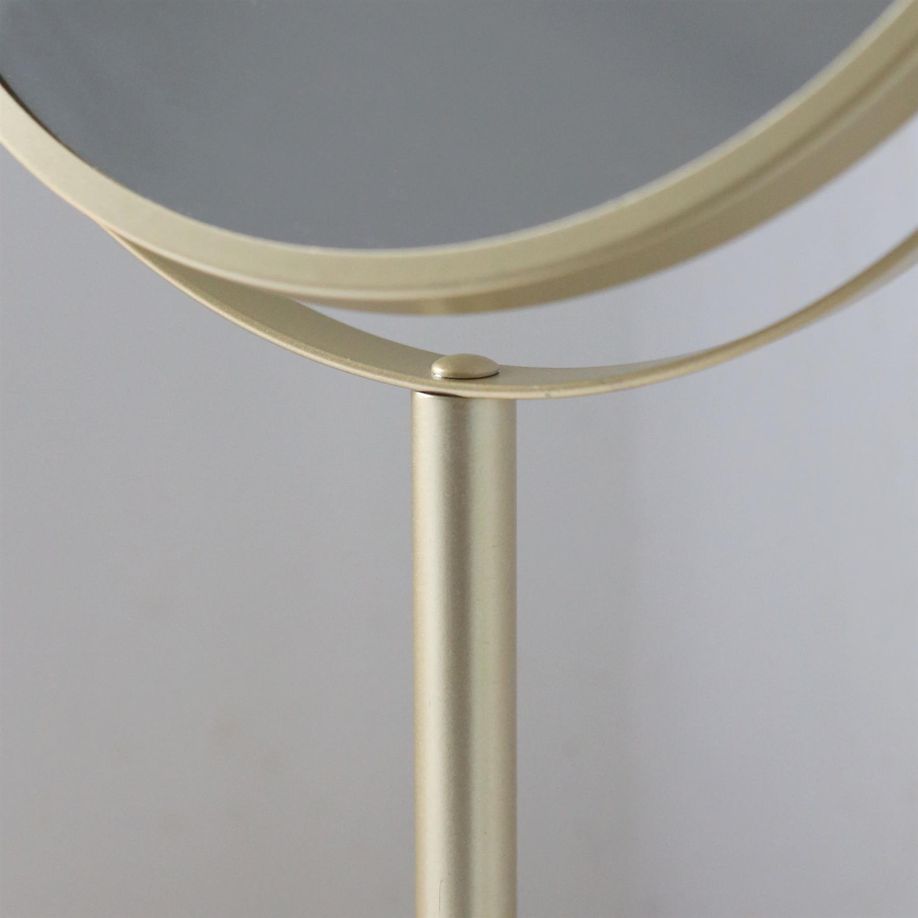 1x Pedestal Mirror 18.5cm x 34.5cm Bathroom Table Makeup Vanity Shaving - Picture 21 of 22