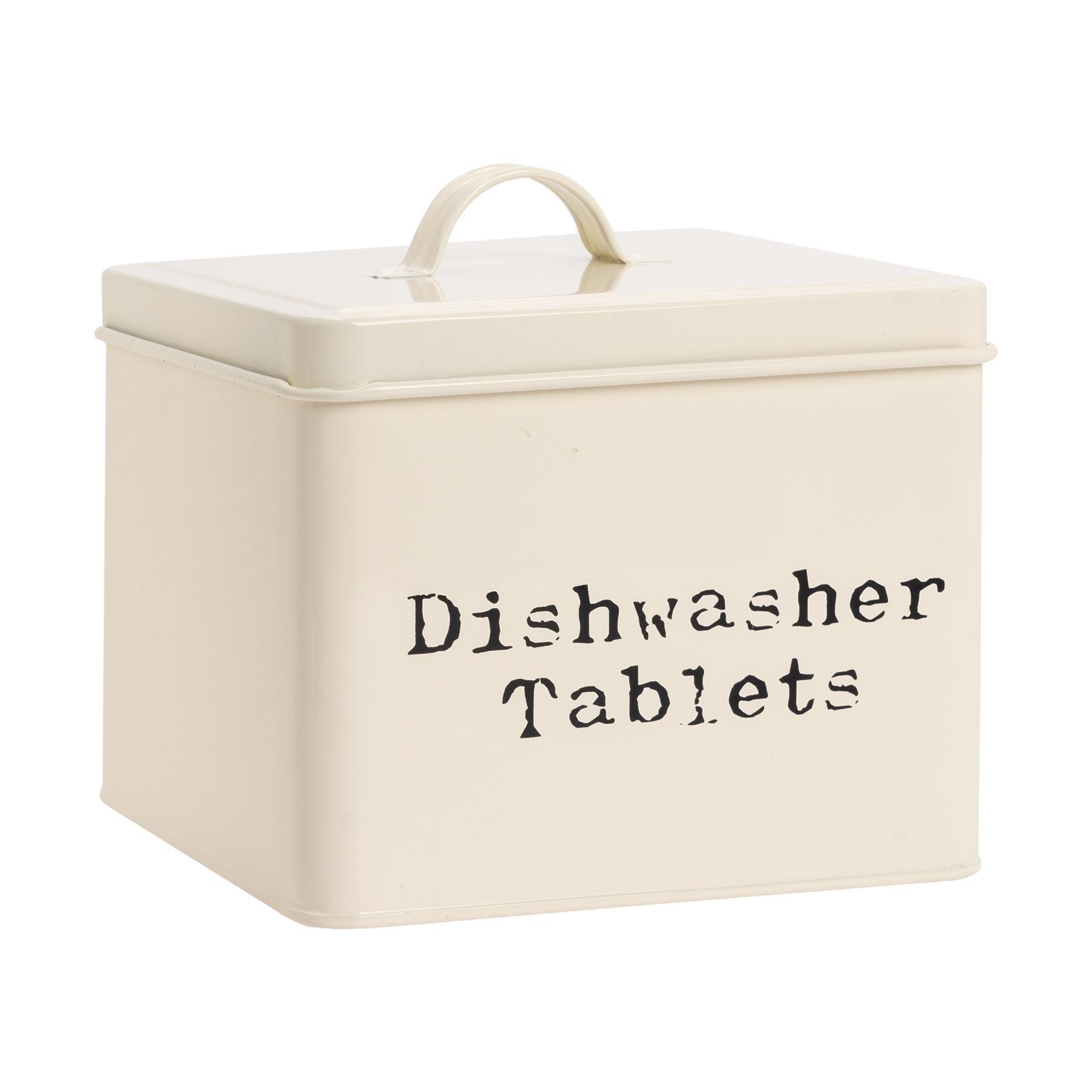 Geschirrspüler Tabletten Aufbewahrung Behälter Box Vintage Blech Metall Haus Küche Caddy - Bild 4 von 11