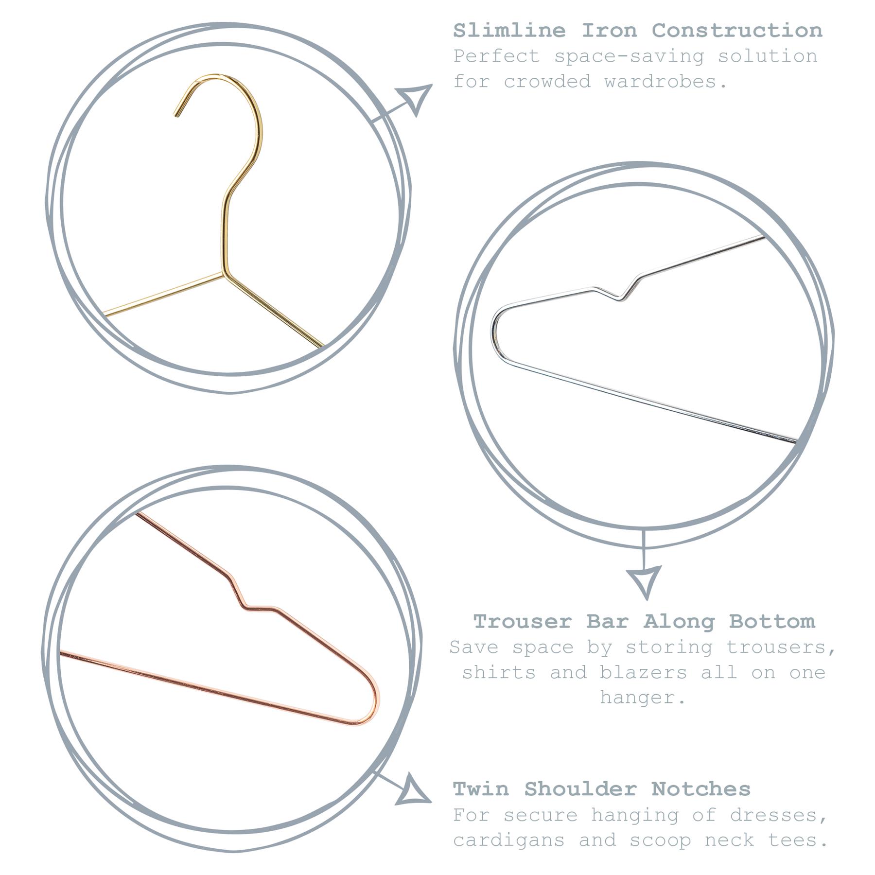 Details about 1 Metal Wire Coat Hanger Clothes Suit Trouser Hangers Bar Notches Chrome Details about 1 Metal Wire Coat Hanger Clothes Suit Trouser Hangers Bar Notches Chrome