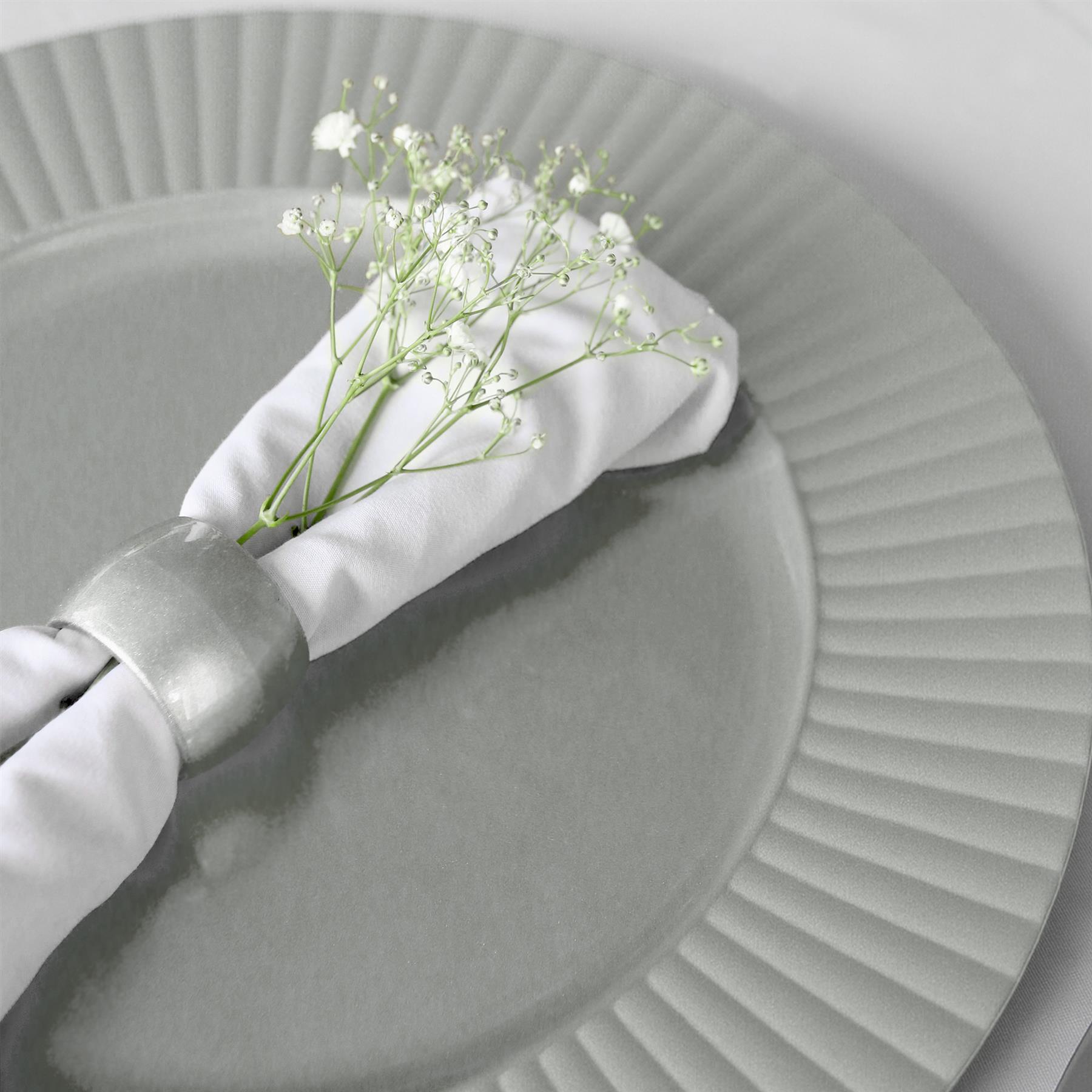 Juego de 12 placas de cargador redondas con posavasos 33 cm diseño flauta boda fiesta plato - Imagen 11 de 11