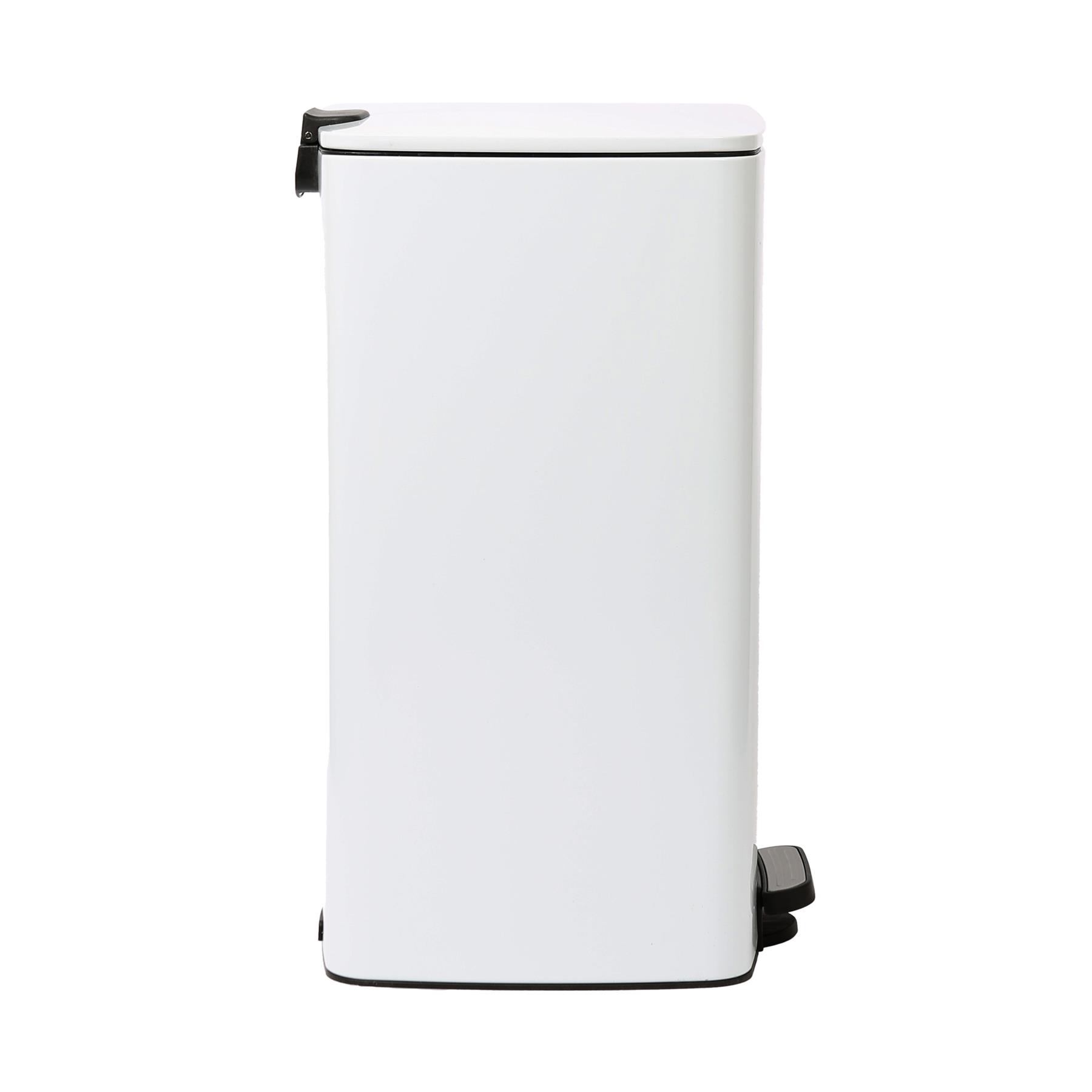 1x 30L Square Stainless Steel Kitchen Pedal Bin Modern Rubbish Waste Dustbin - Picture 33 of 33