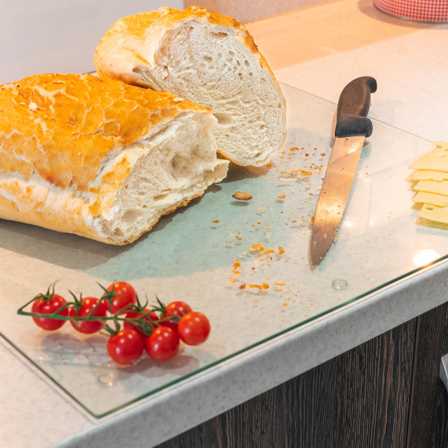 Rectangle Glass Chopping Board 50cm x 40cm Kitchen Worktop Saver - Picture 12 of 34