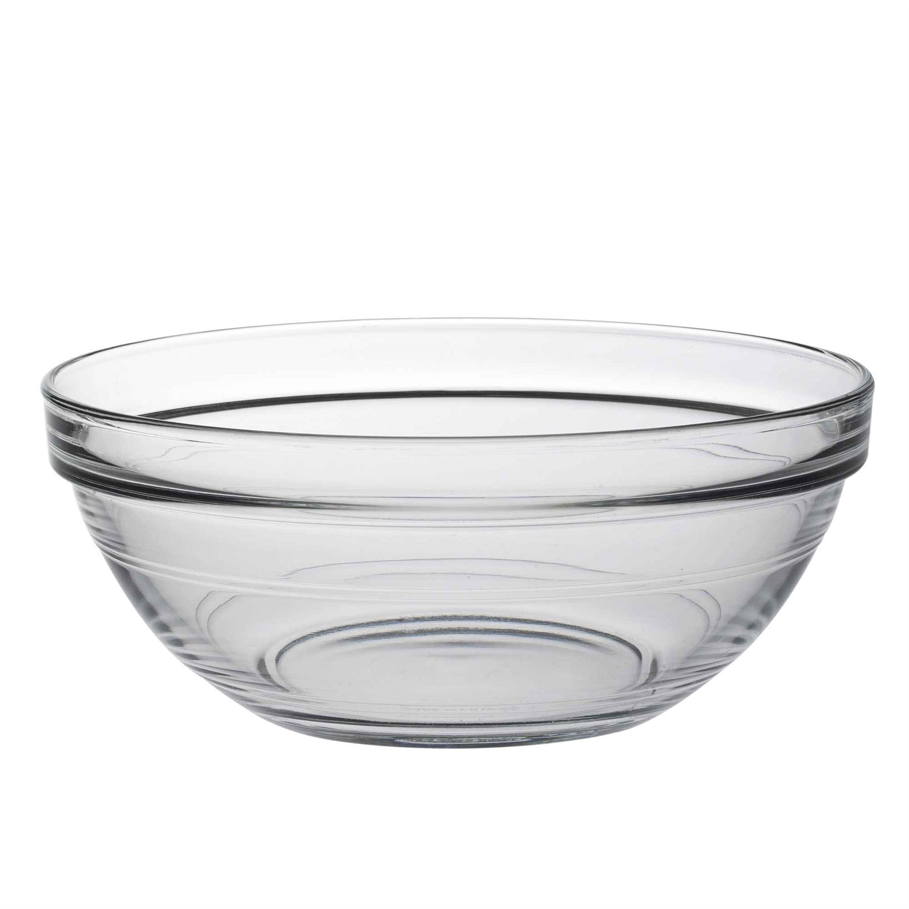 Duralex Lys Glass Stacking Bowls Kitchen Serving Mixing 17cm (7") x6