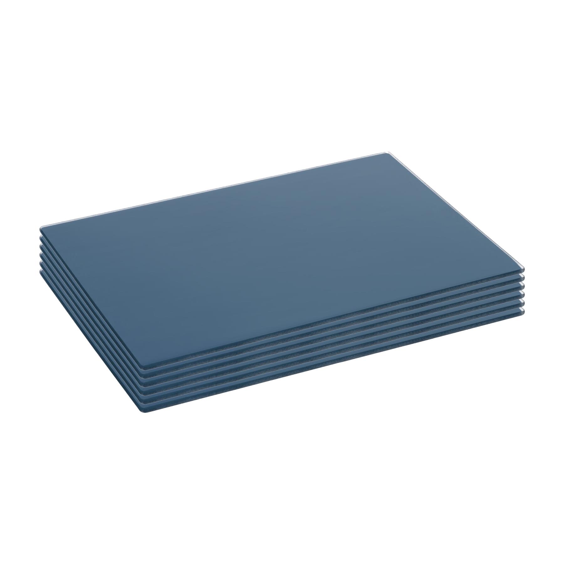 6x Glass Placemats Kitchen Dining Dinner Table Place Mats Set 30cm x 20cm - Picture 12 of 29