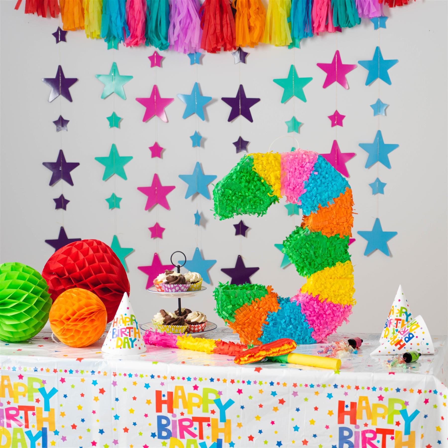 Party Pinatas Set with Stick & Blindfold Pink Stick Birthday Party Game - Picture 24 of 148