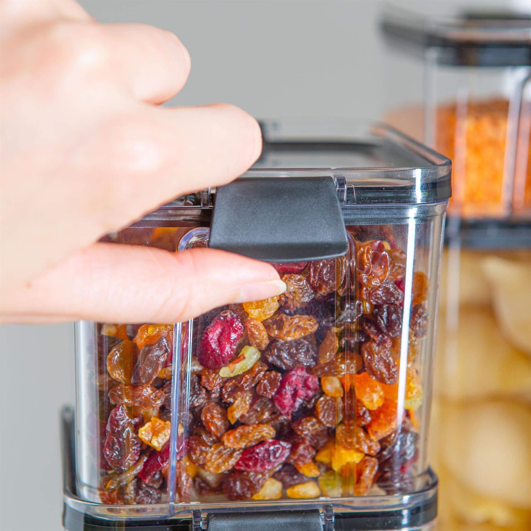 Contenedor de almacenamiento de alimentos organizador de cocina de plástico sin BPA clip hermético 700 ml - Imagen 8 de 13