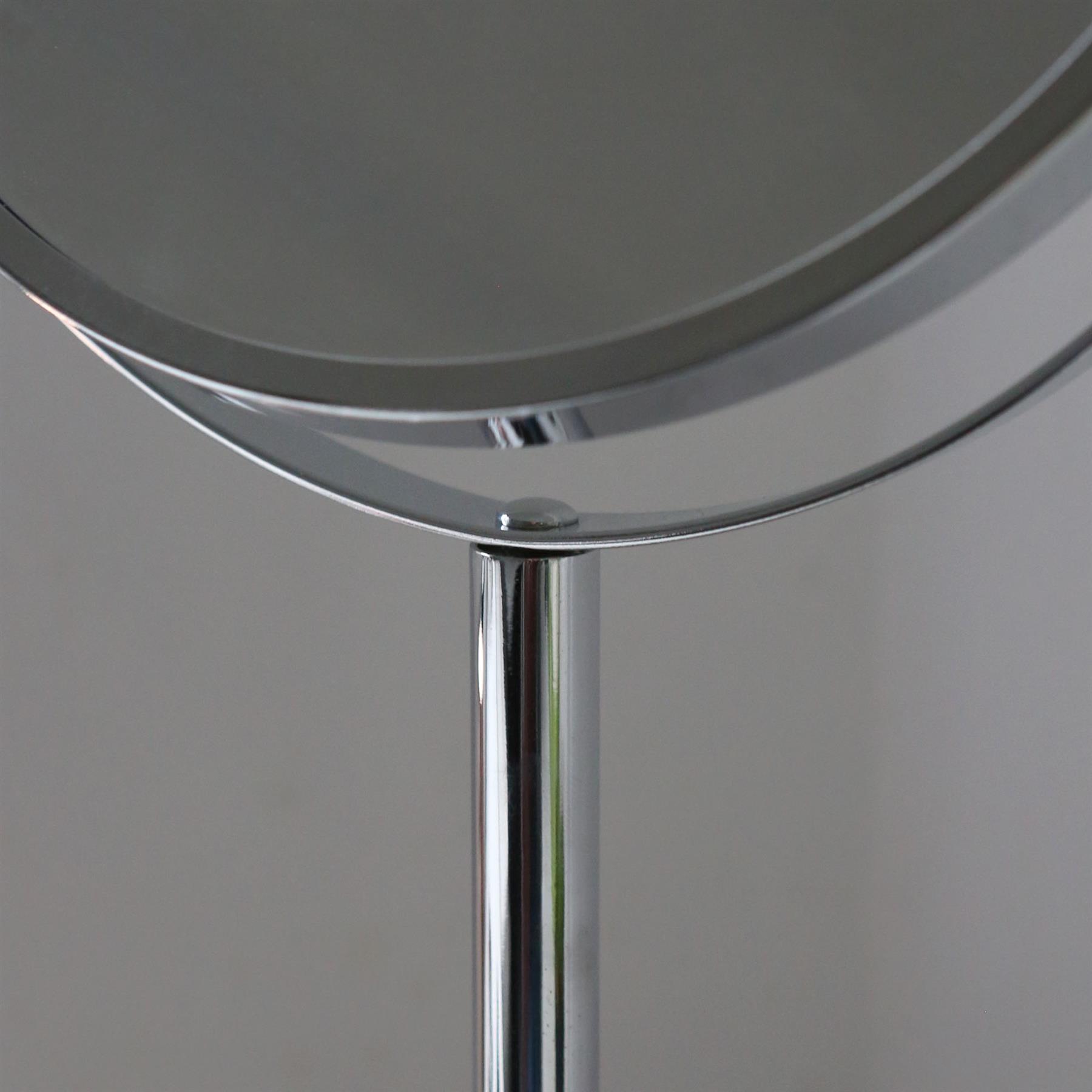 1x Pedestal Mirror 18.5cm x 34.5cm Bathroom Table Makeup Vanity Shaving - Picture 14 of 22