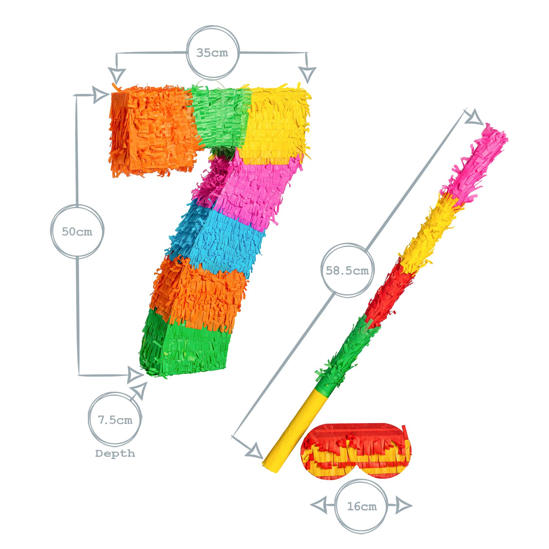 Party Pinatas Set with Stick & Blindfold Pink Stick Birthday Party Game - Picture 49 of 148
