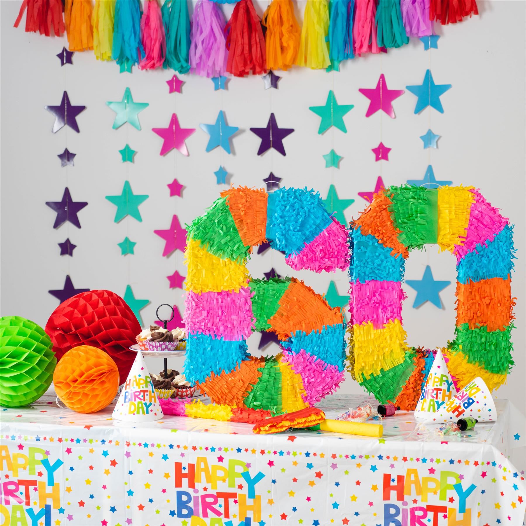 Party Pinatas Set with Stick & Blindfold Pink Stick Birthday Party Game - Picture 120 of 148