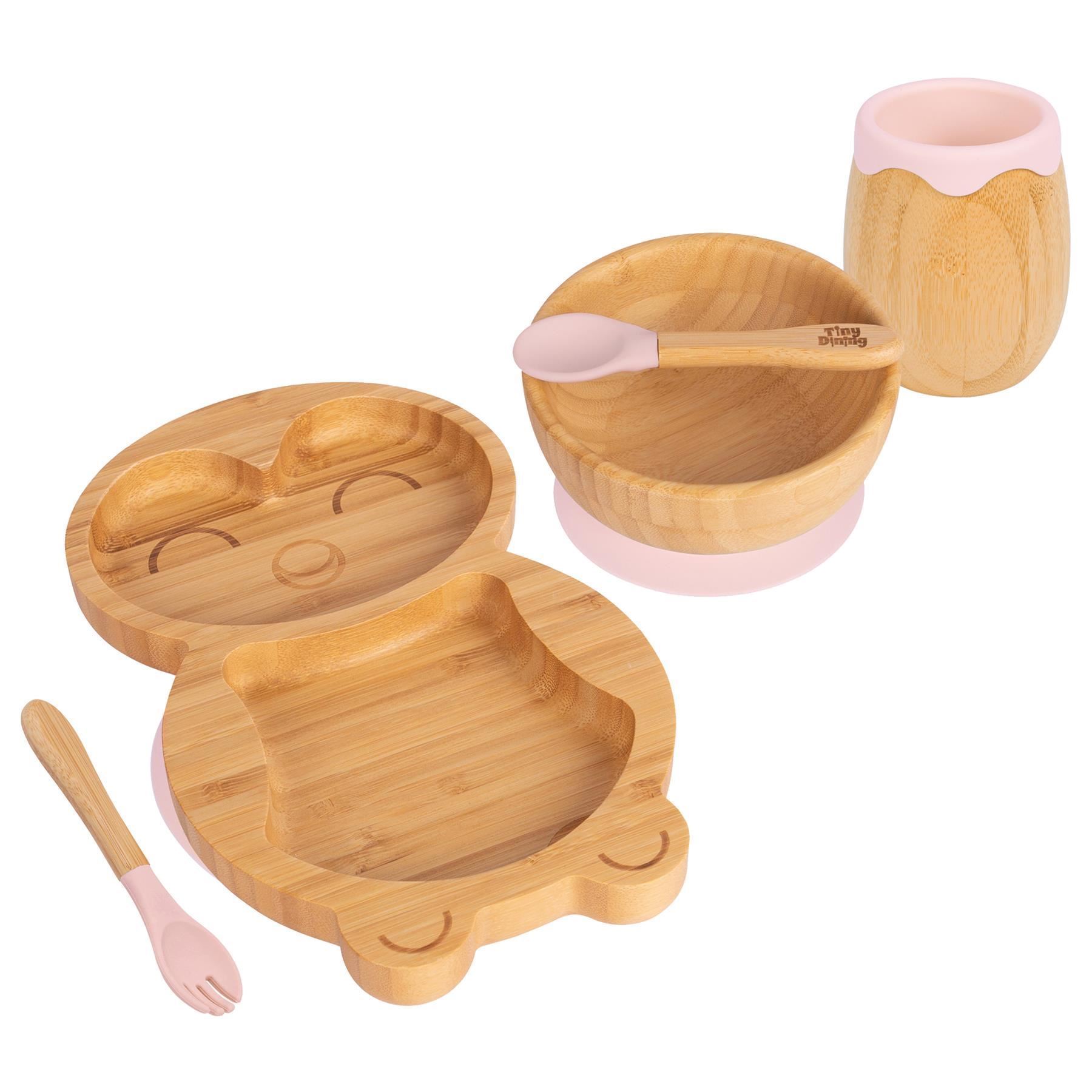 5pc Tiny Dining Bambus-Pinguin-Baby-Entwöhnungsset Fütterung Saugnapf - Bild 58 von 92
