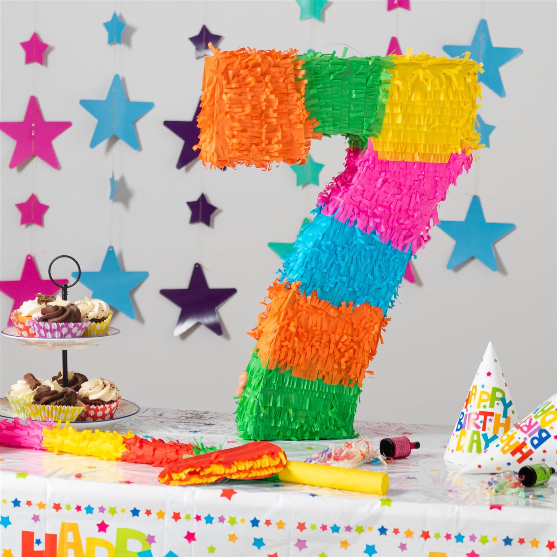 Party Pinatas Set with Stick & Blindfold Pink Stick Birthday Party Game - Picture 52 of 148