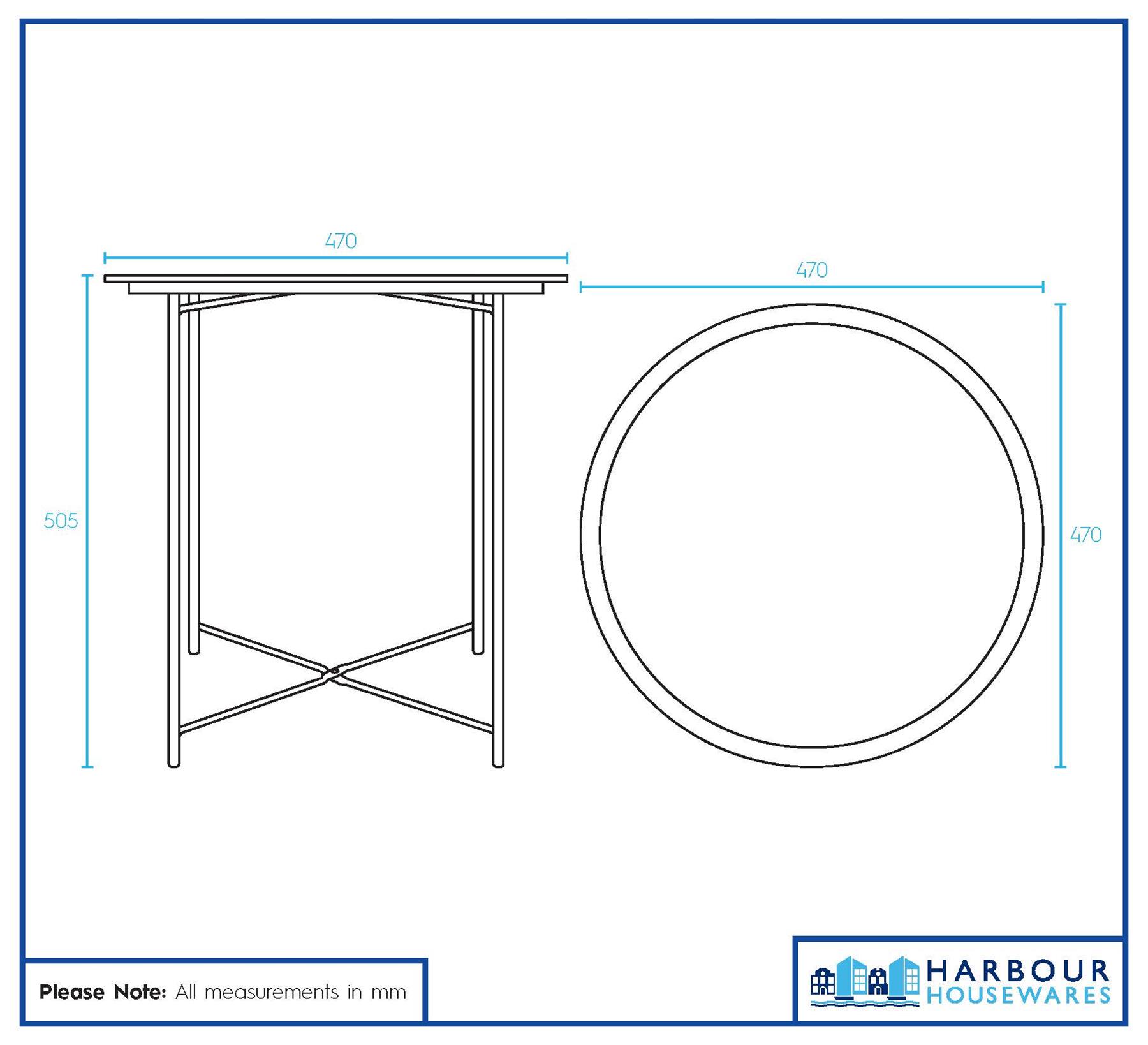 Matt Round Steel Tray Table Foldable Living Room Sofa Side End Coffee Tables - Picture 8 of 35