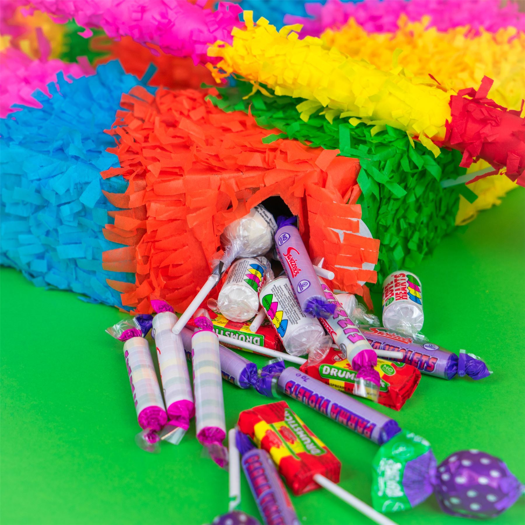 Party Pinatas Set with Stick & Blindfold Pink Stick Birthday Party Game - Picture 6 of 148