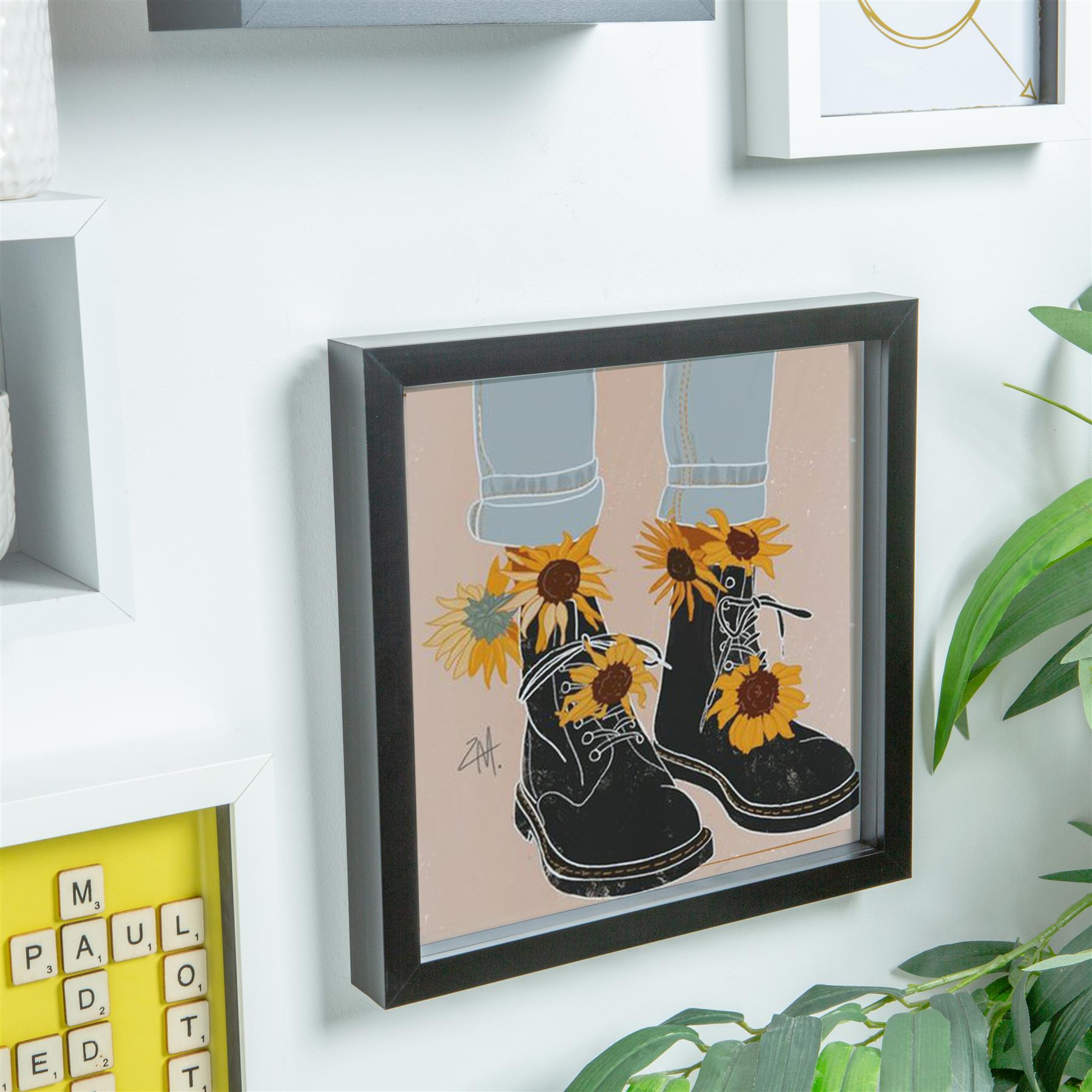 Caja 3D Marco de Fotos Colgante Artesanía Sombra Marcos 10 x 10" - Imagen 6 de 13