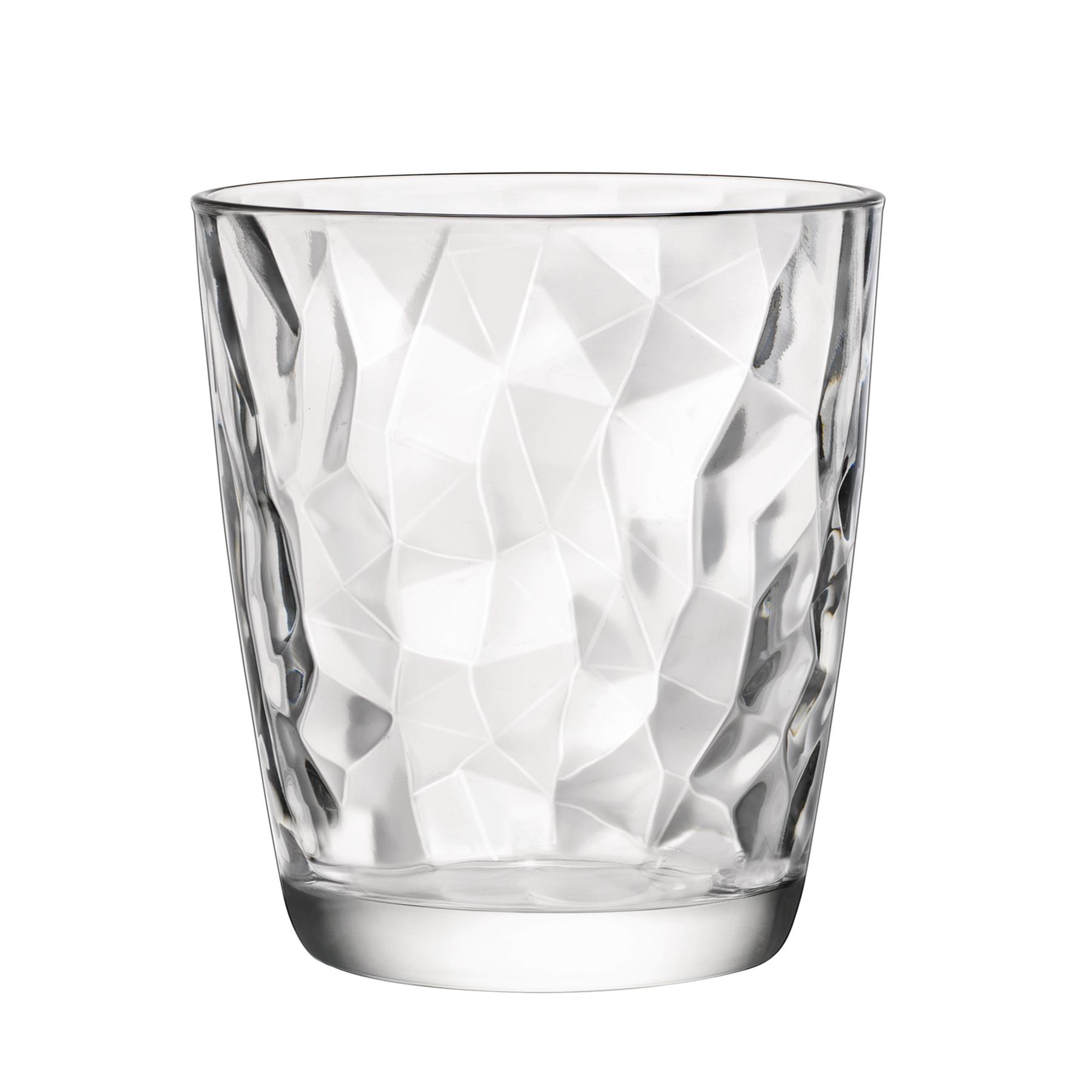 Dimpled Tumblers Gläser Klar Trinken Diamant Whiskygläser 300ml x24 eBay