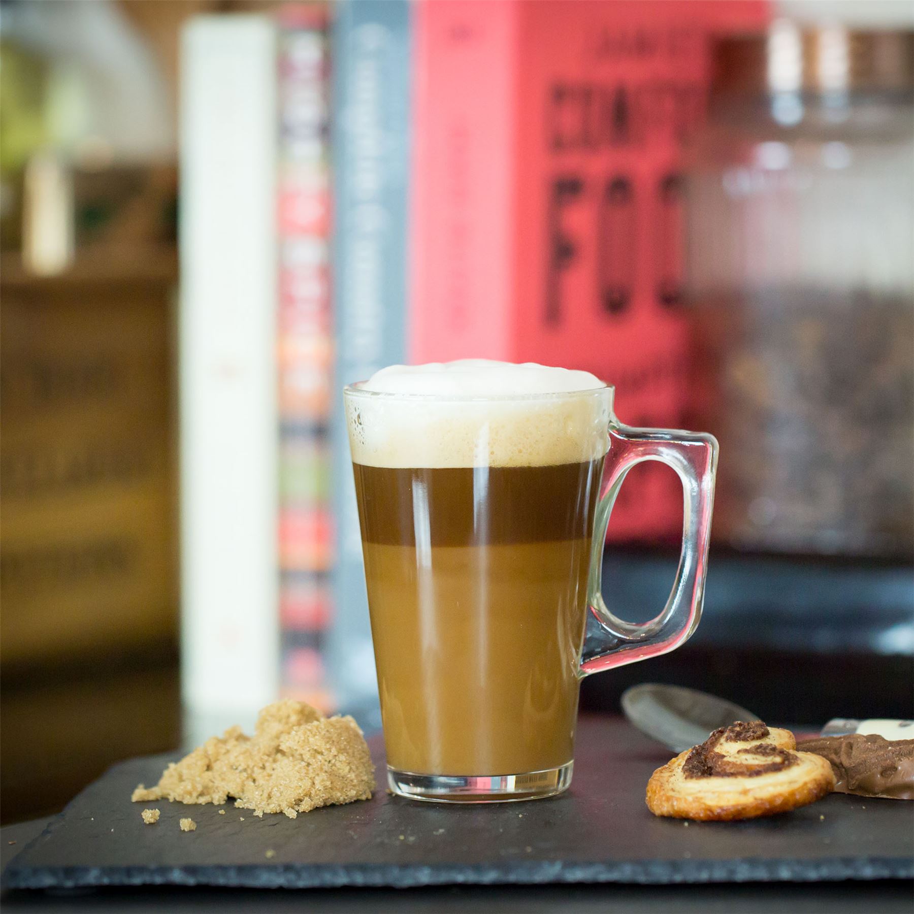 Latte Glasses Cappuccino Glass Tassimo Costa Coffee Cups Mugs 250ml