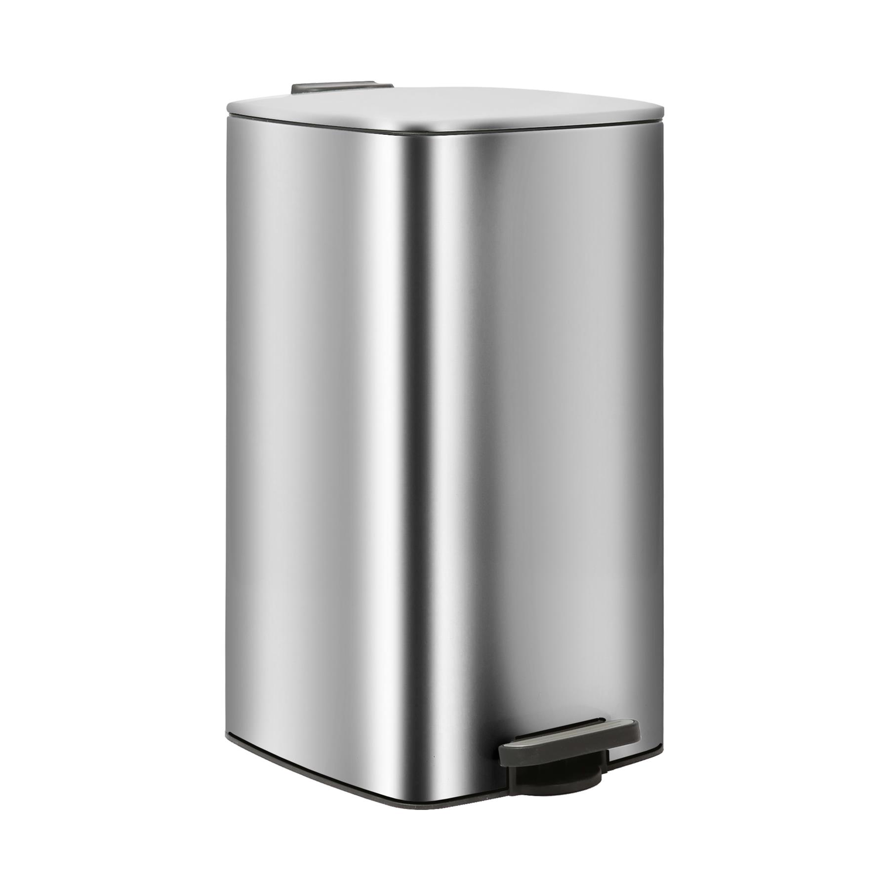 1x 30L Square Stainless Steel Kitchen Pedal Bin Modern Rubbish Waste Dustbin - Picture 20 of 33
