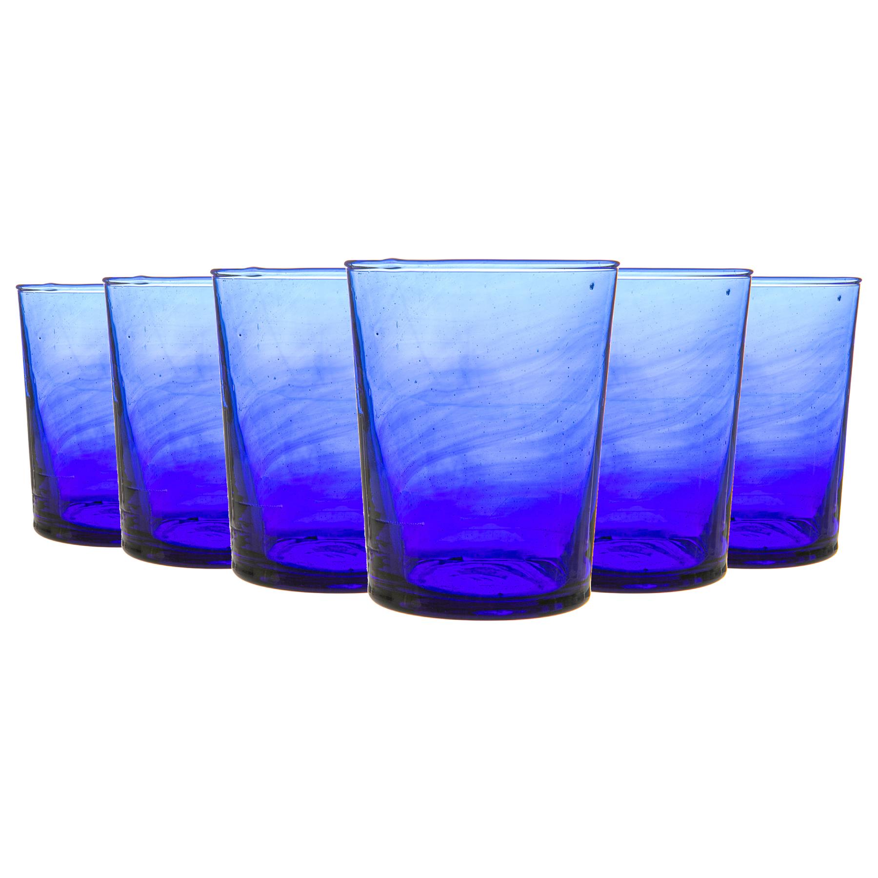 6x Meknes Recycled Glass Tumblers Highball Whisky Water Drinking Glasses - Picture 5 of 13