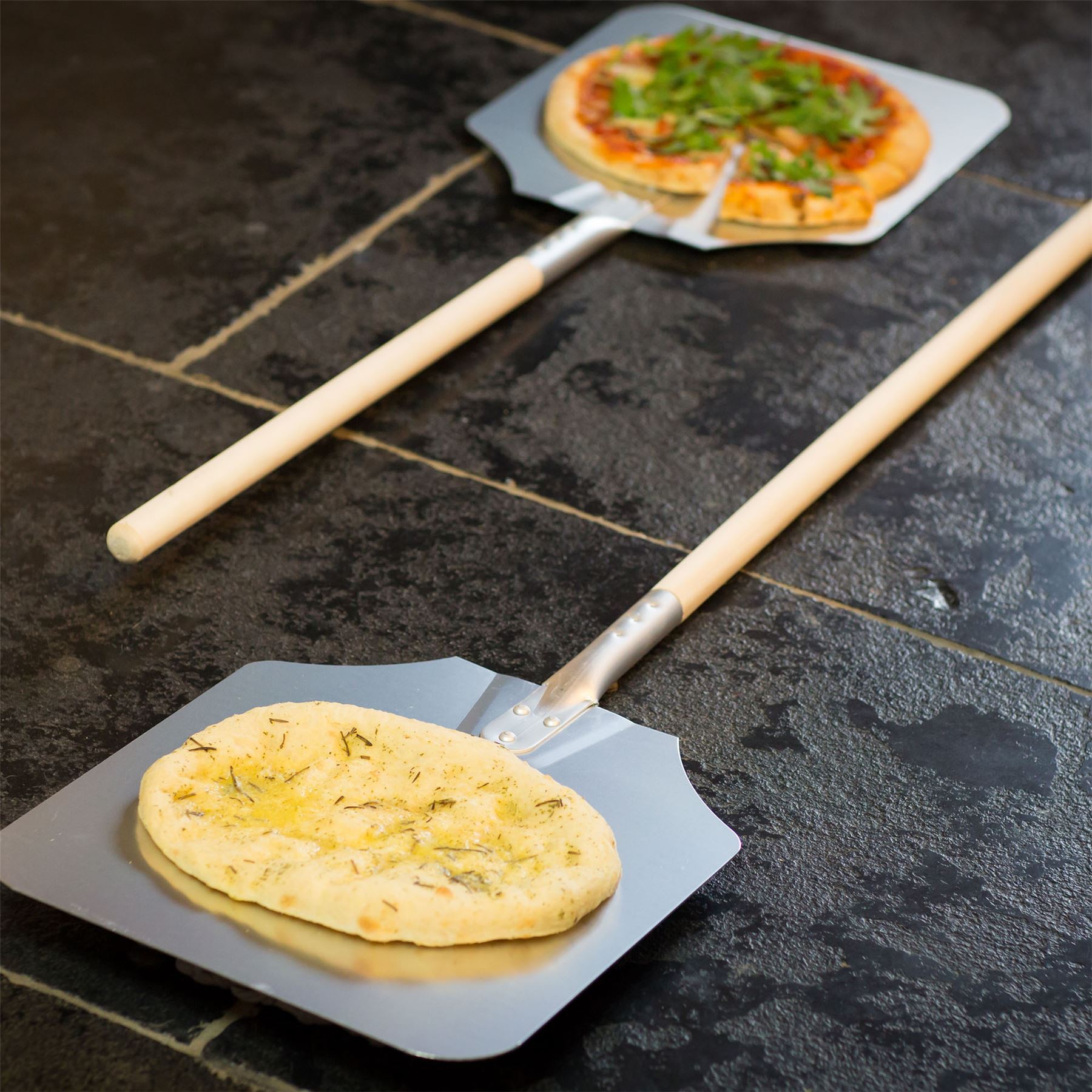 Pizza Peel Bakers Oven Restaurant Paddle Wooden Handle 122cm (48