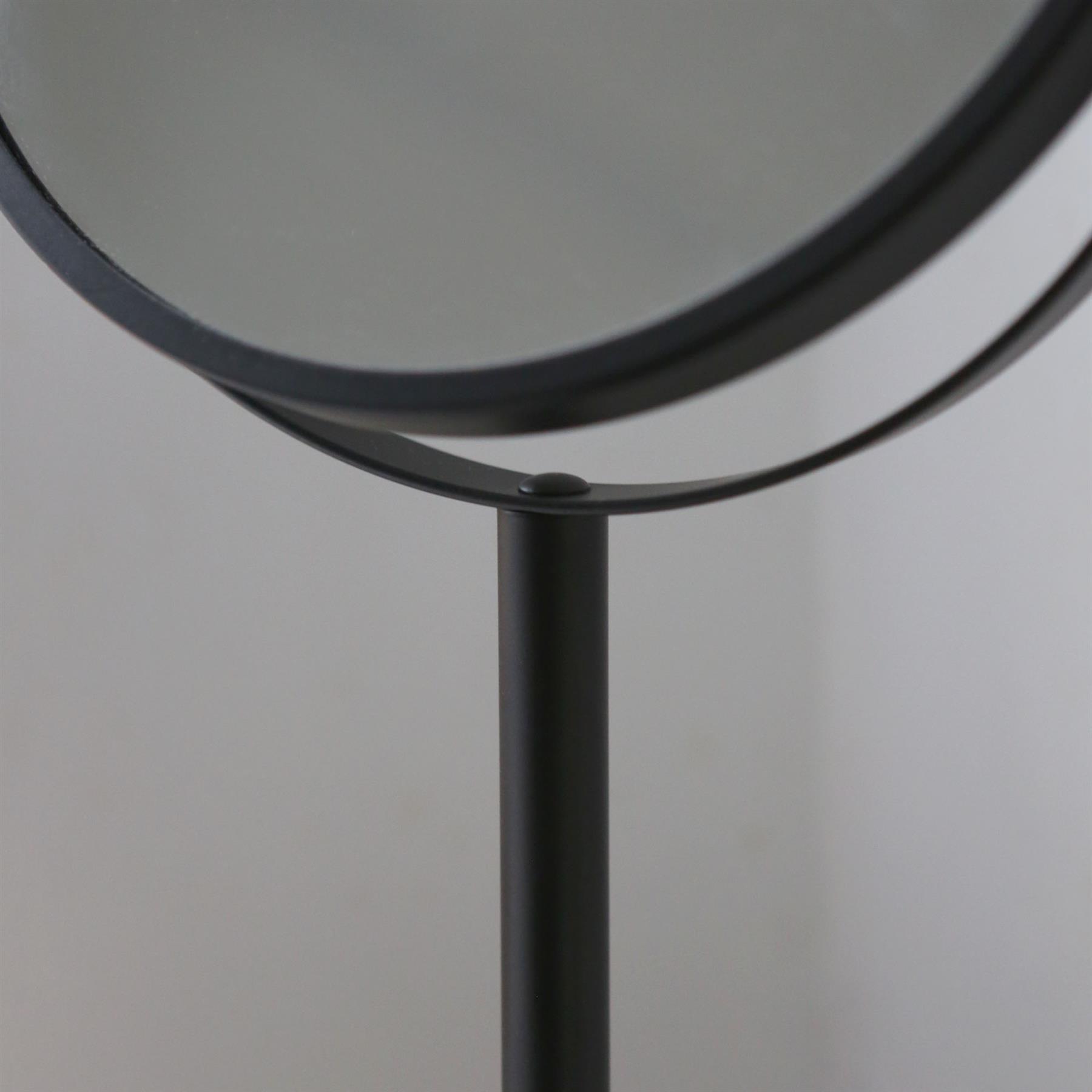 1x Pedestal Mirror 18.5cm x 34.5cm Bathroom Table Makeup Vanity Shaving - Picture 7 of 22