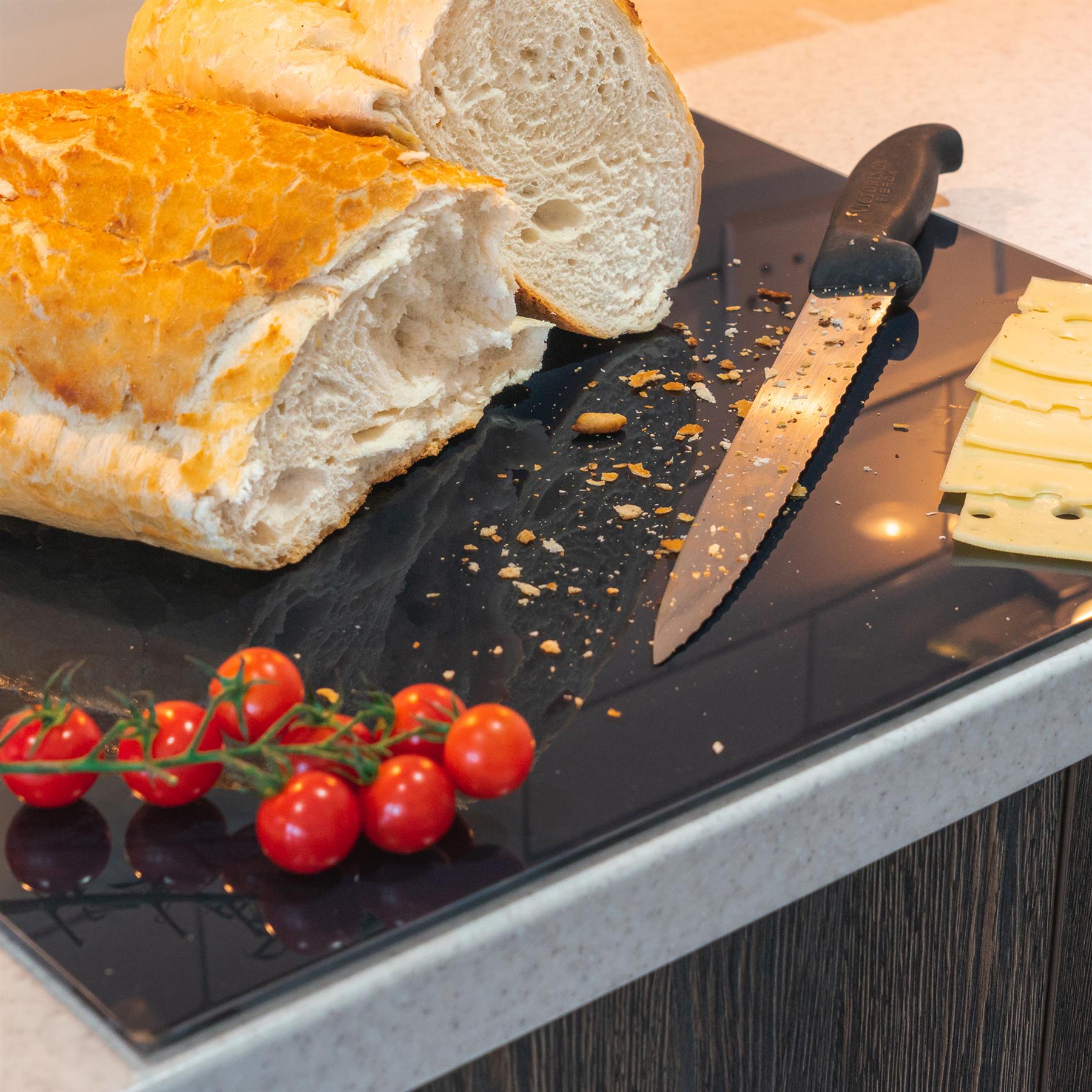 Rectangle Glass Chopping Board 50cm x 40cm Kitchen Worktop Saver - Picture 7 of 34