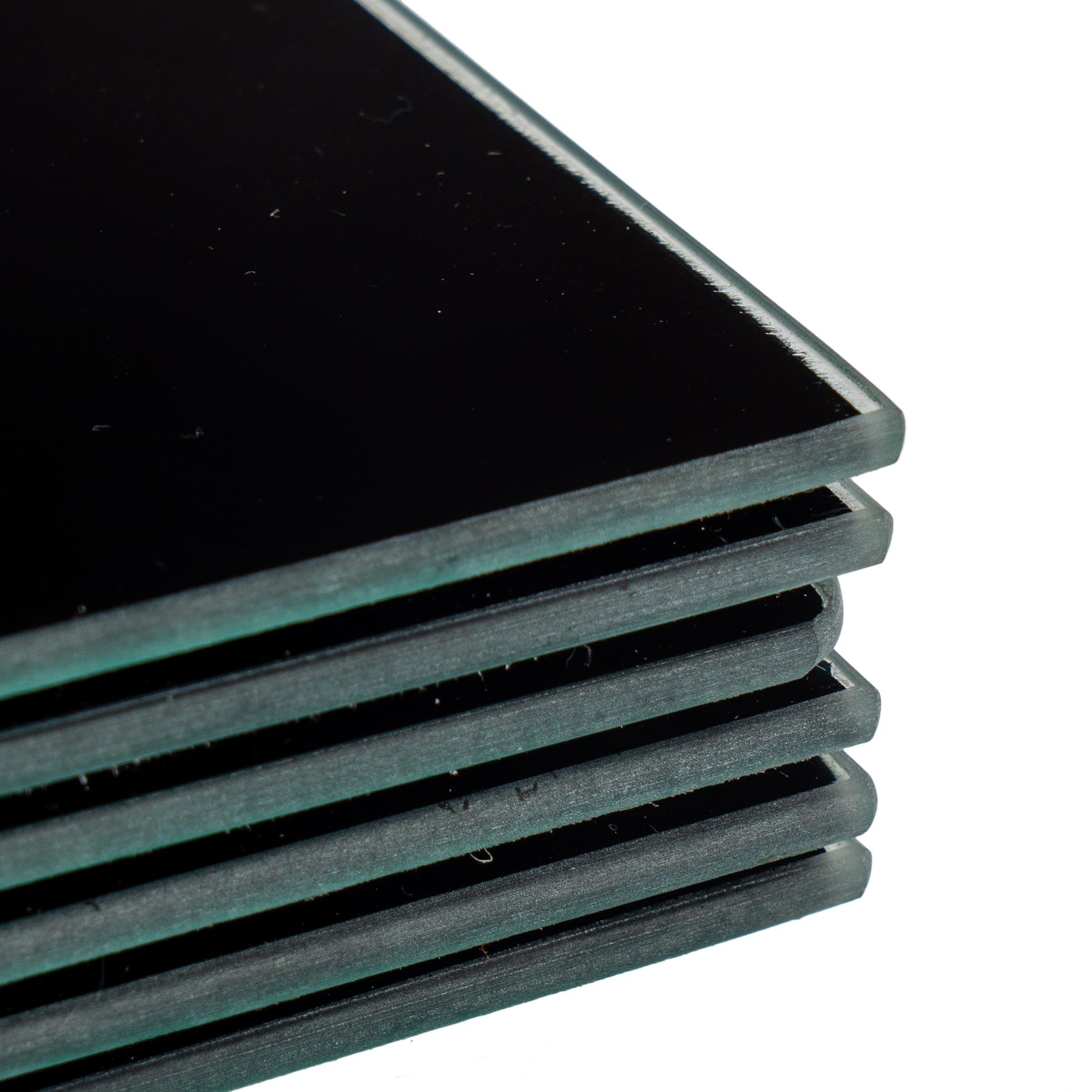 12pc Glass Placemats & Square Coasters Set Table Place Mats Set 30cm x 20cm - Picture 5 of 26