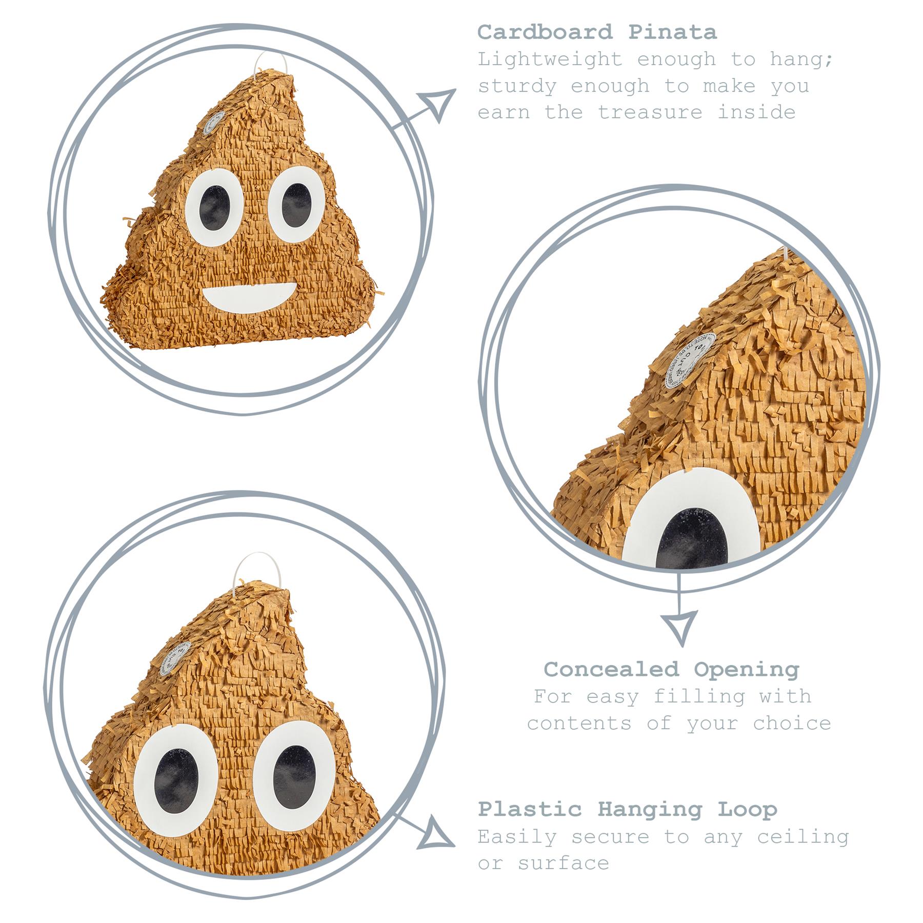 Poop Emoji Pinata Toy Party Game Supplies Birthday Anniversary Decoration Kids