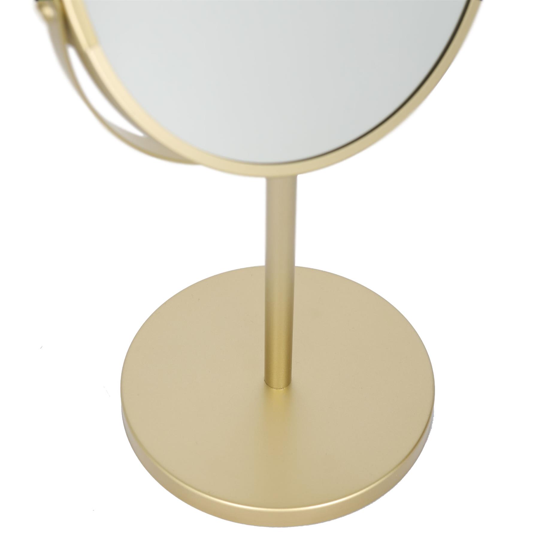 1x Pedestal Mirror 18.5cm x 34.5cm Bathroom Table Makeup Vanity Shaving - Picture 19 of 22