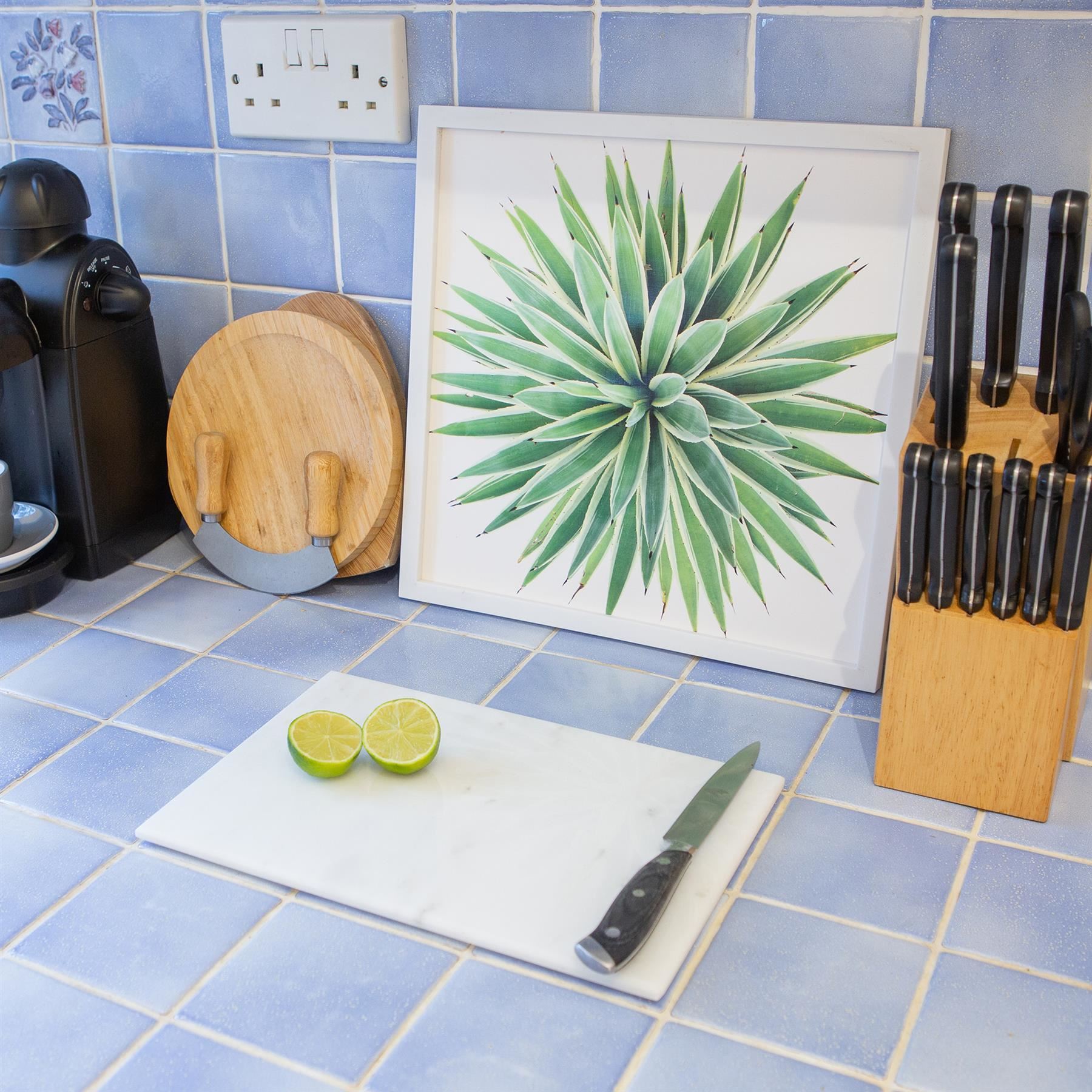 Rectangle Marble Chopping Board 40cm x 30cm Kitchen Non-Slip Cutting Board - Picture 13 of 13